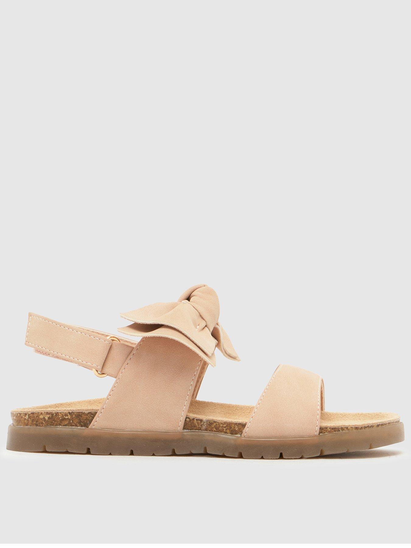 Schuh Youth Tartan Bow Footbed Sandal - Pink