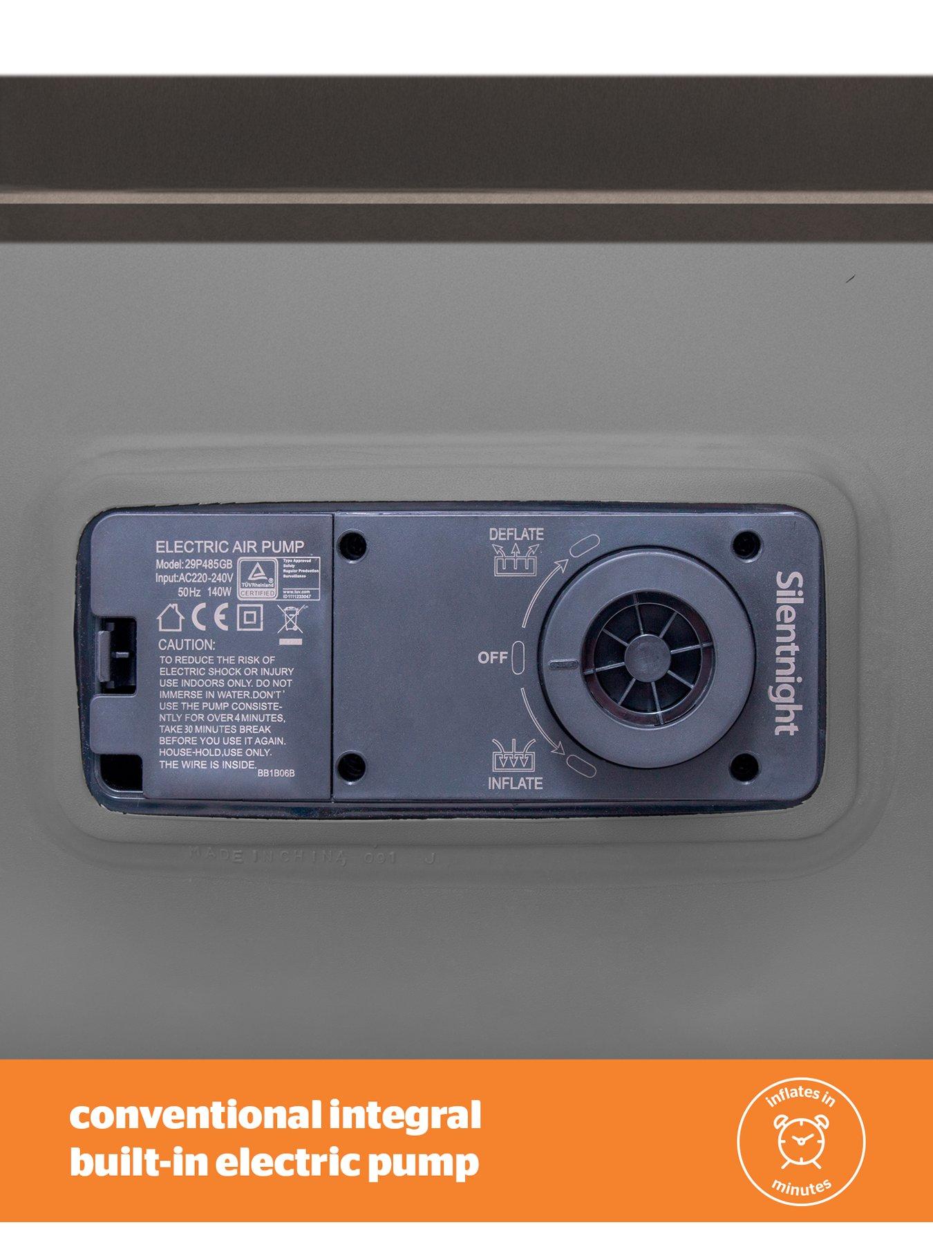 Image 3 of 7 of Silentnight Camping Collection Flock Double&nbsp;Airbed&nbsp;with Electric Pump&nbsp;- Grey