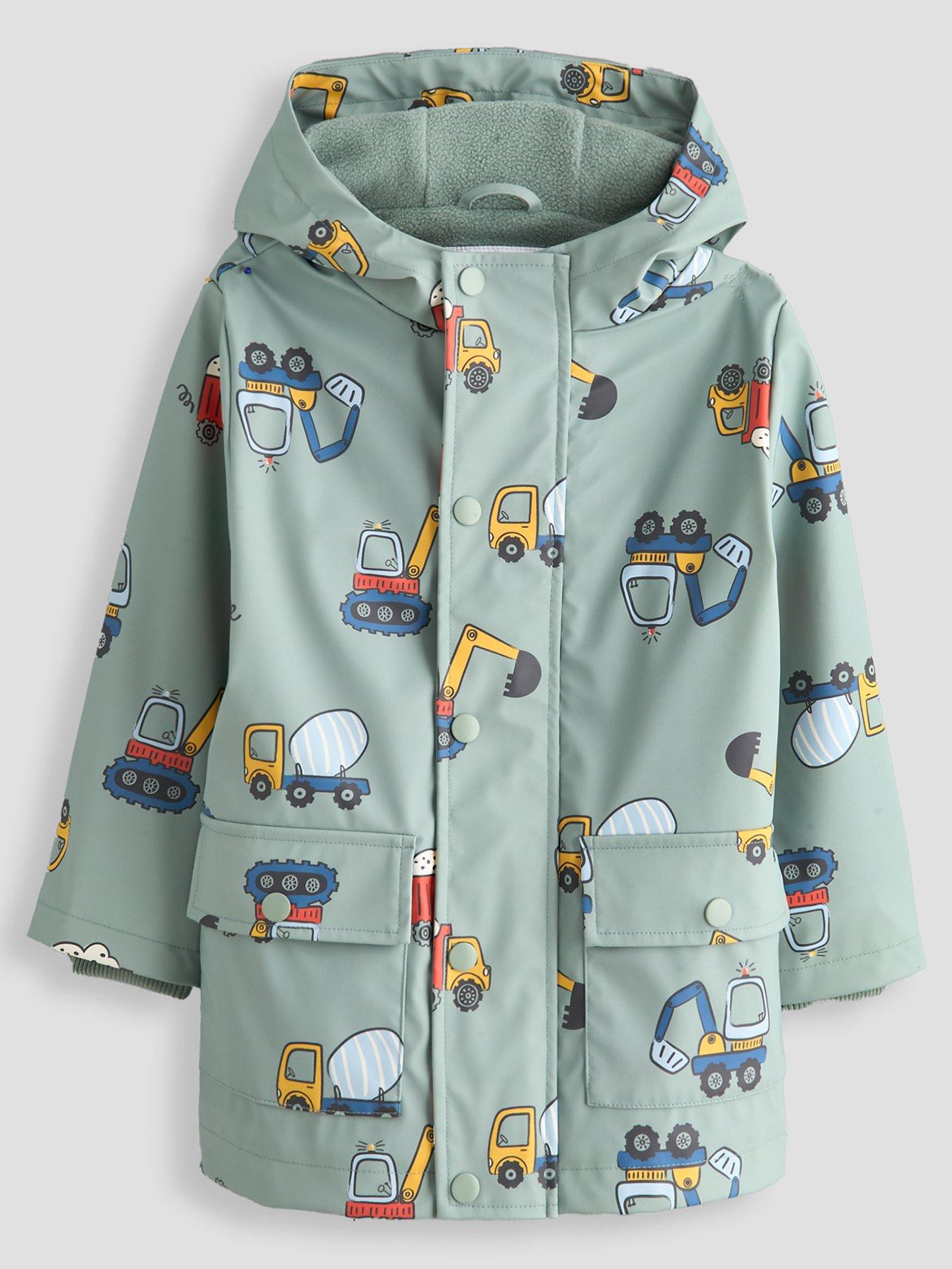 Image 1 of 6 of The Very Collection Boys Fleece Lined Printed Rainmac (9 months - 7 years) - Multi