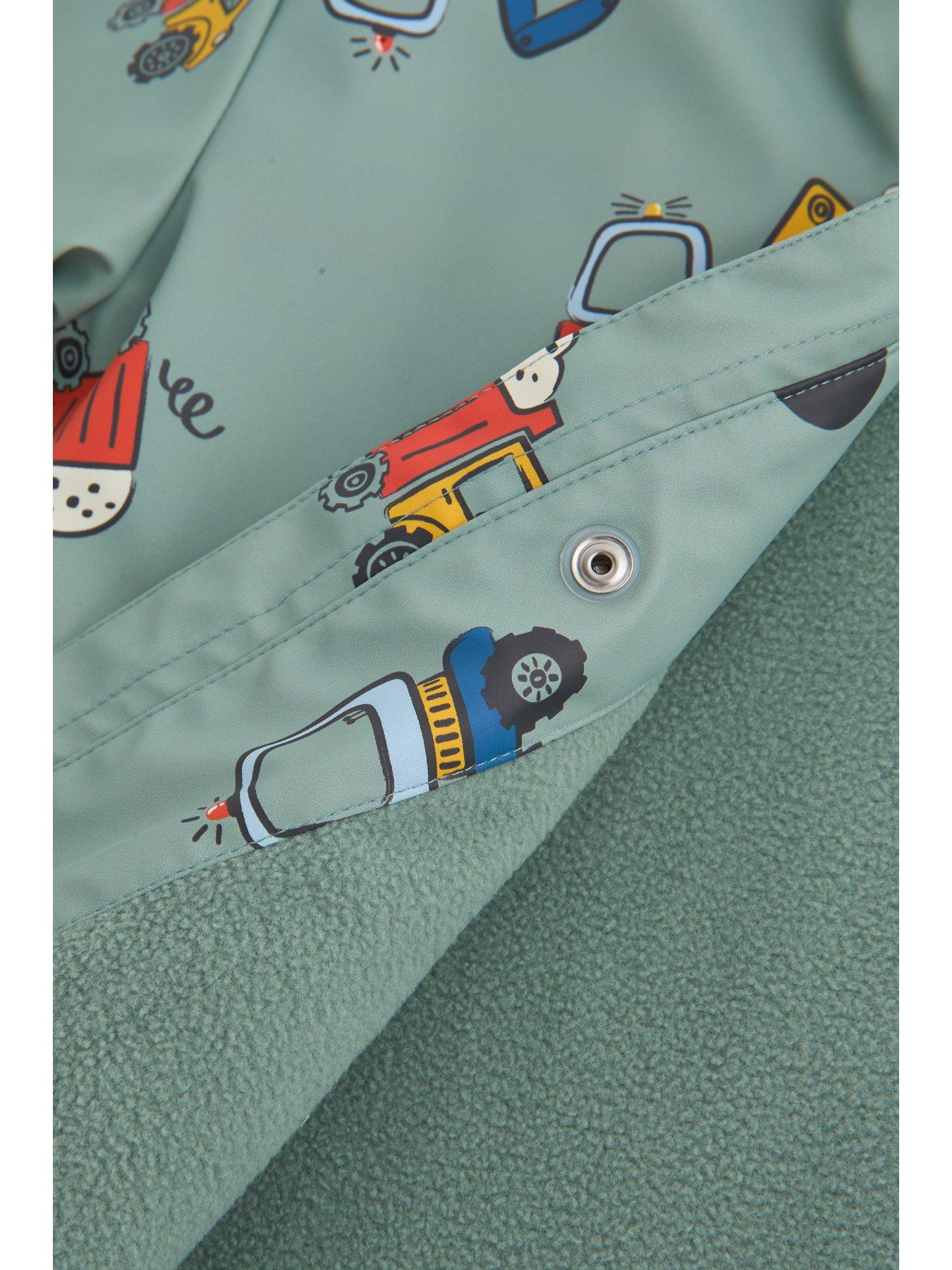 Image 3 of 6 of The Very Collection Boys Fleece Lined Printed Rainmac (9 months - 7 years) - Multi