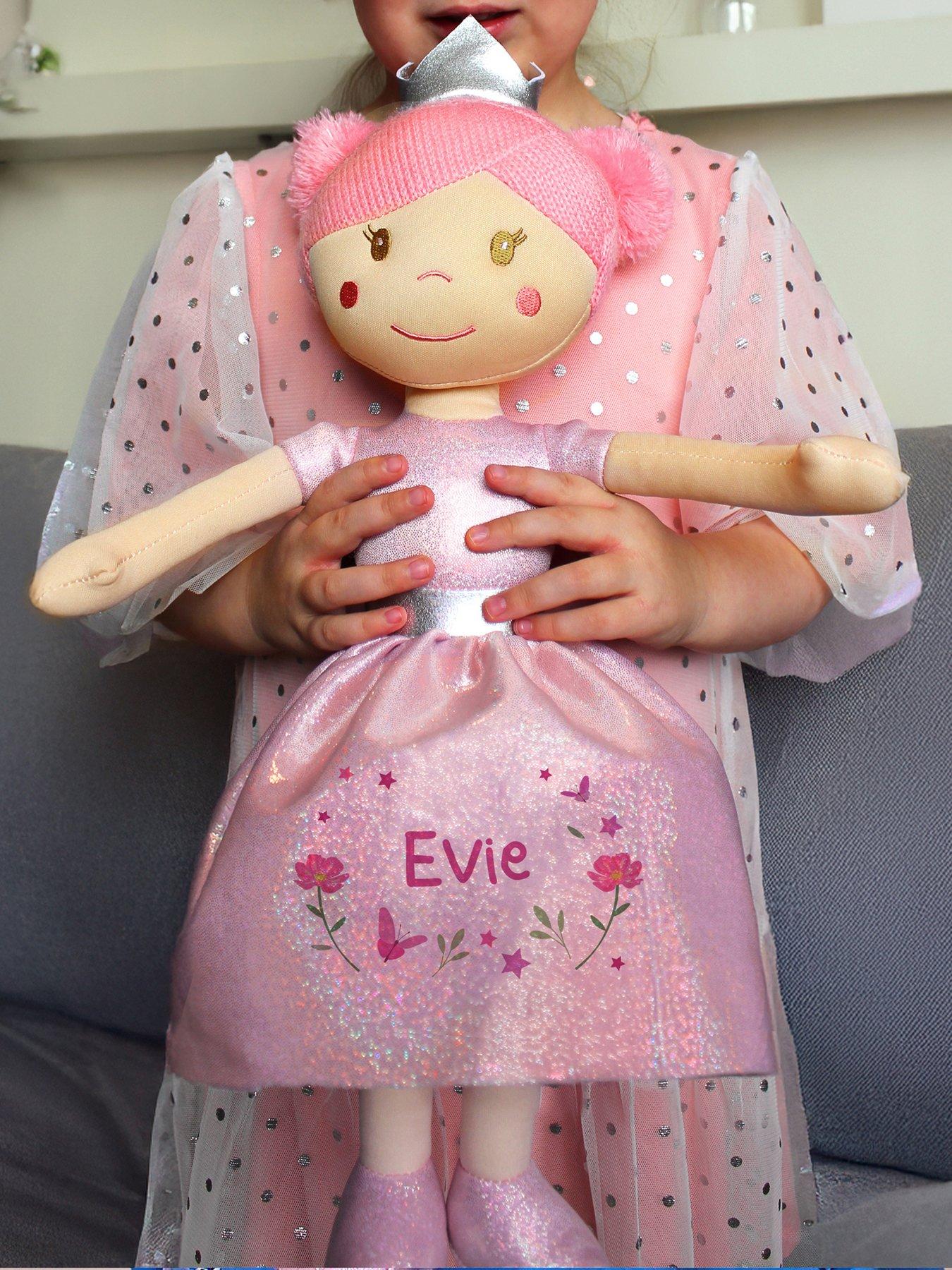 Image 1 of 4 of The Personalised Memento Company Personalised Princess Rag Doll