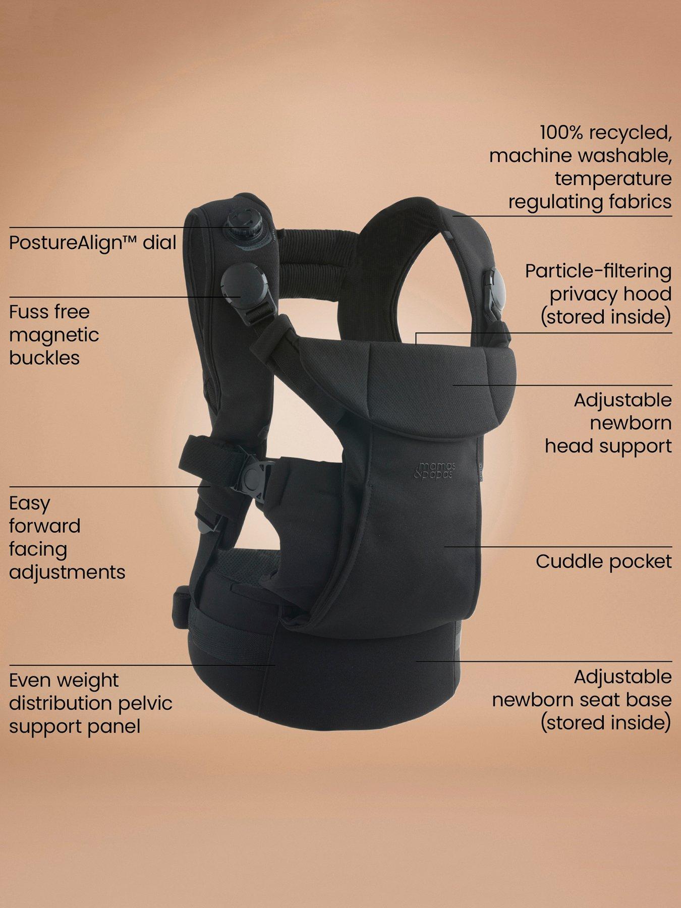mamas-papas-kudo-baby-carrier-blackback