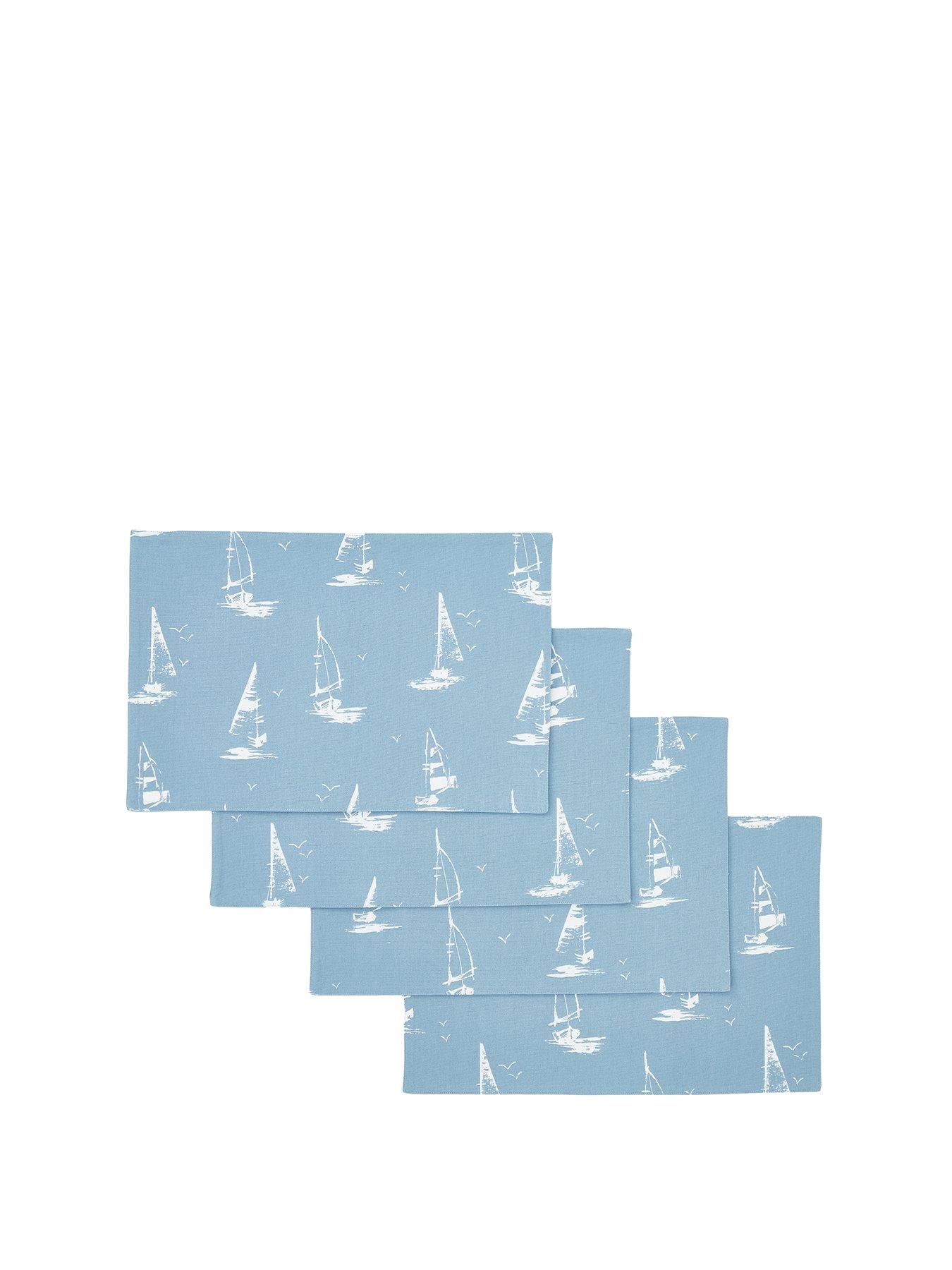 catherine-lansfield-salcombe-boats-placemat-4-packstillFront