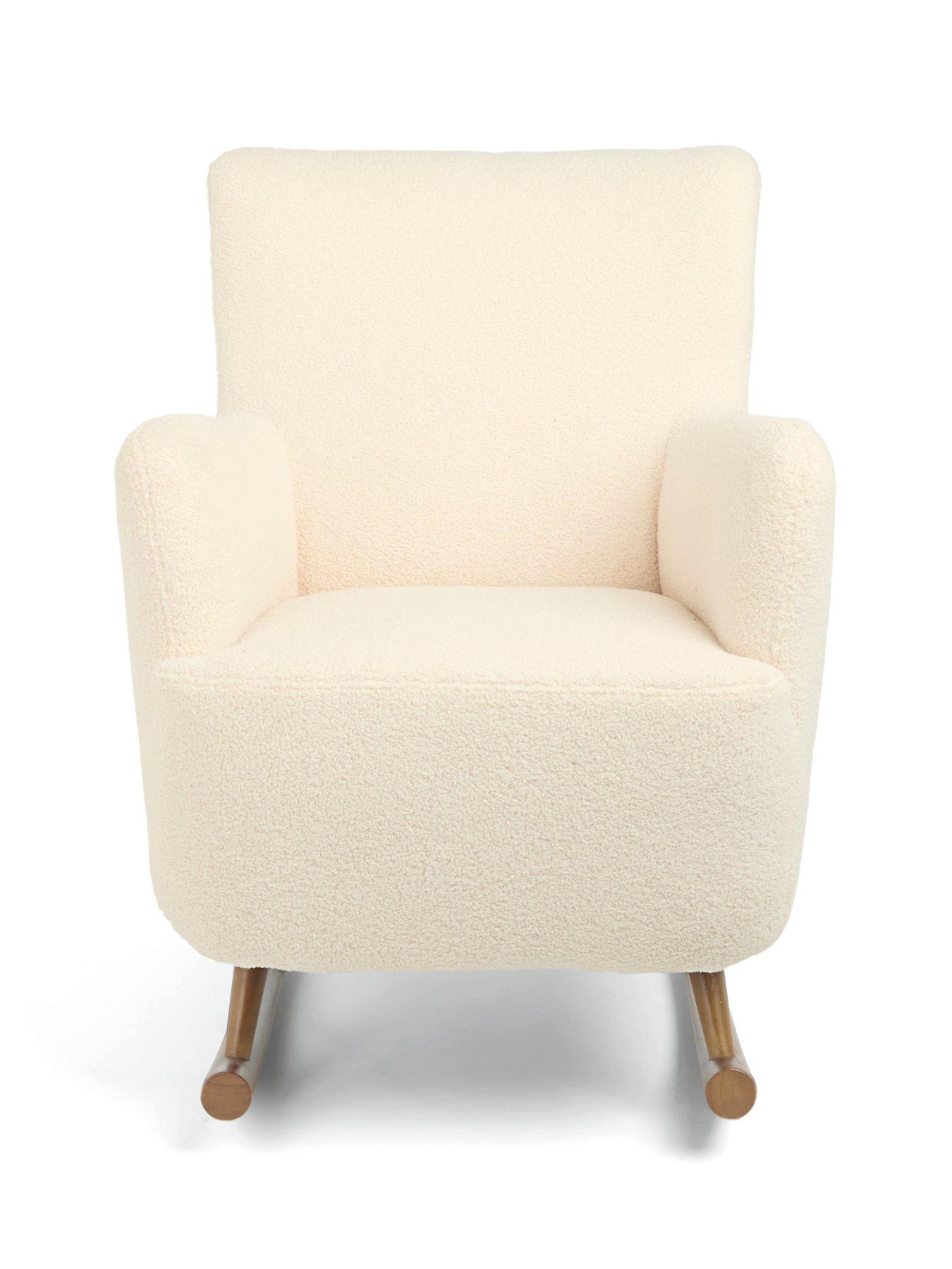 Image 6 of 6 of Mamas & Papas Elwood Nursing Chair &amp; Stool - Off White