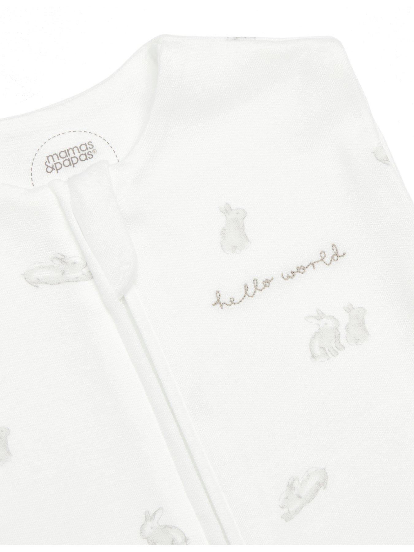 Image 3 of 5 of Mamas & Papas Swaddle - 0-3M - 1.0 Tog - Bunny