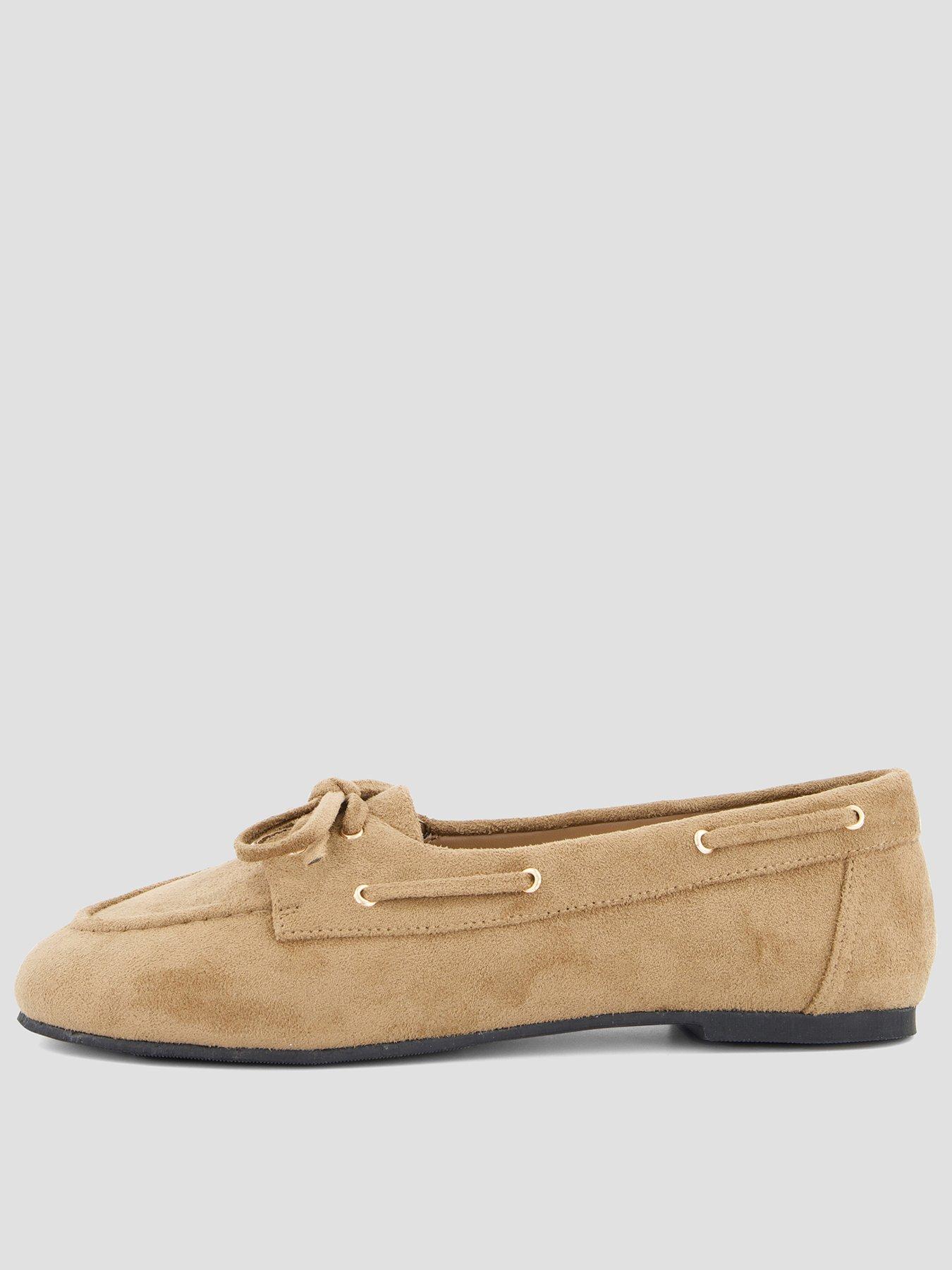 The Very Collection Extra Wide Fit Moccasin Shoes - Taupe