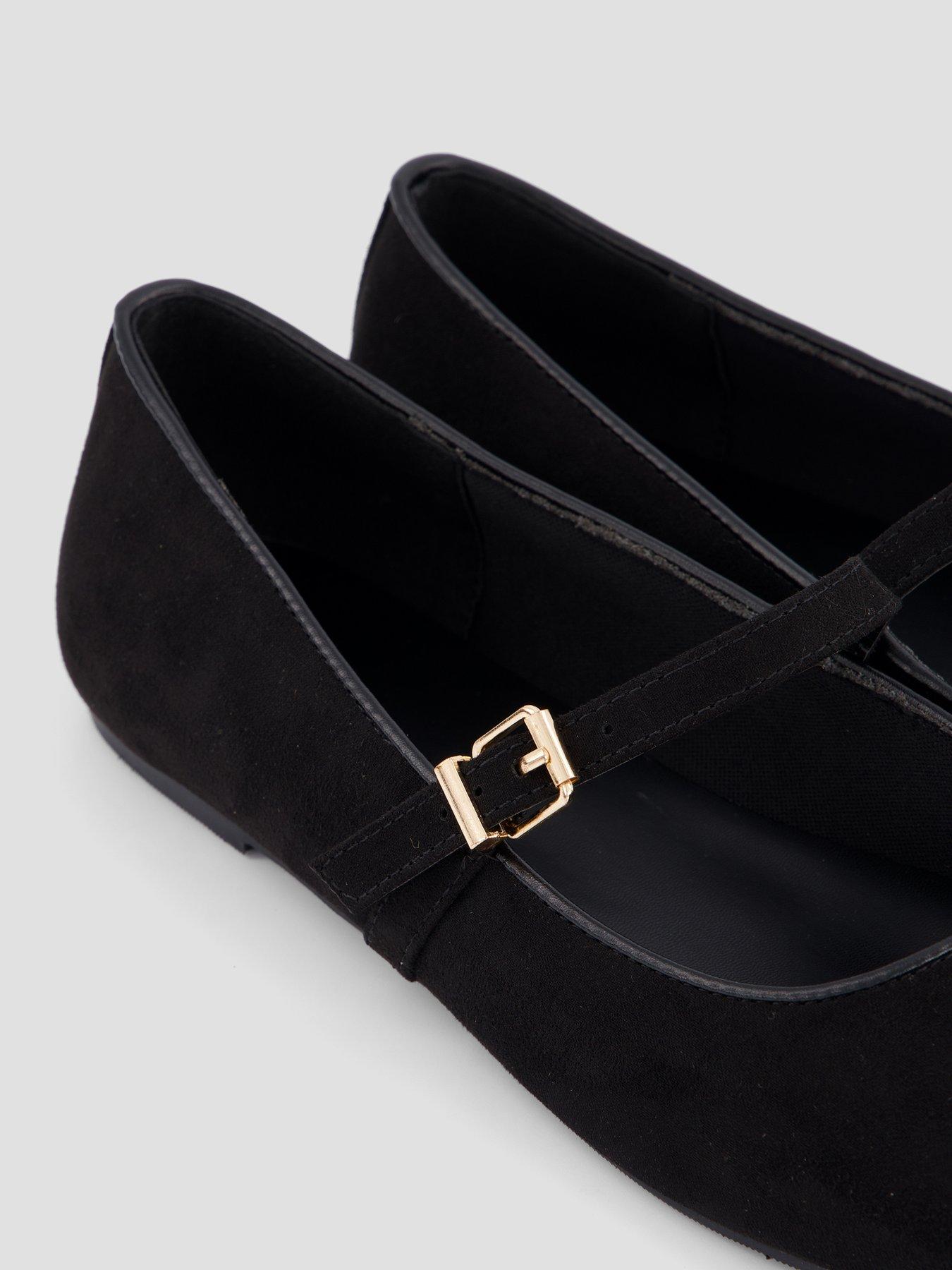 Image 5 of 7 of The Very Collection Mary Jane Ballerina Flat Shoes - Black