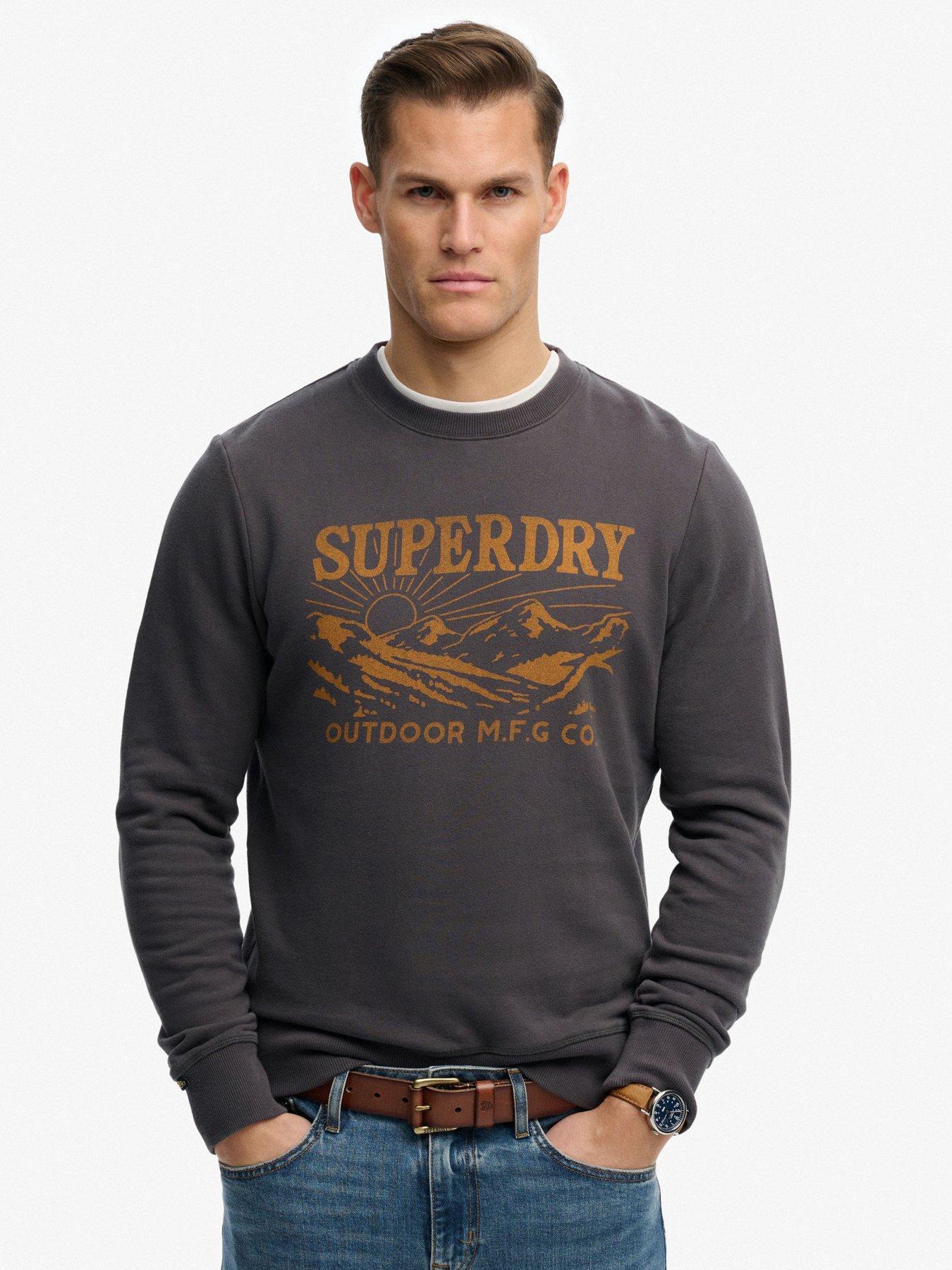 Superdry Superdry Retro Outdoor Relaxed Sweatshirt - Black