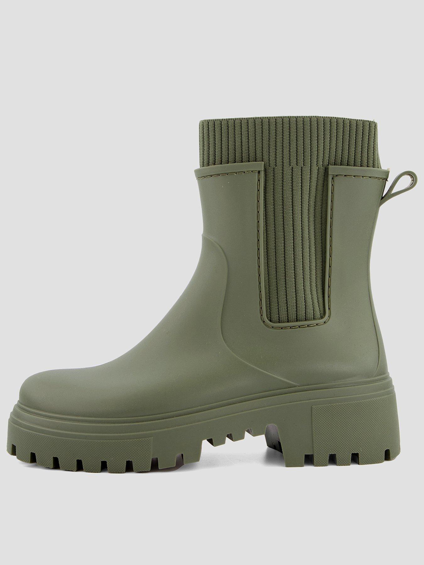 The Very Collection Wellington Boot - Khaki