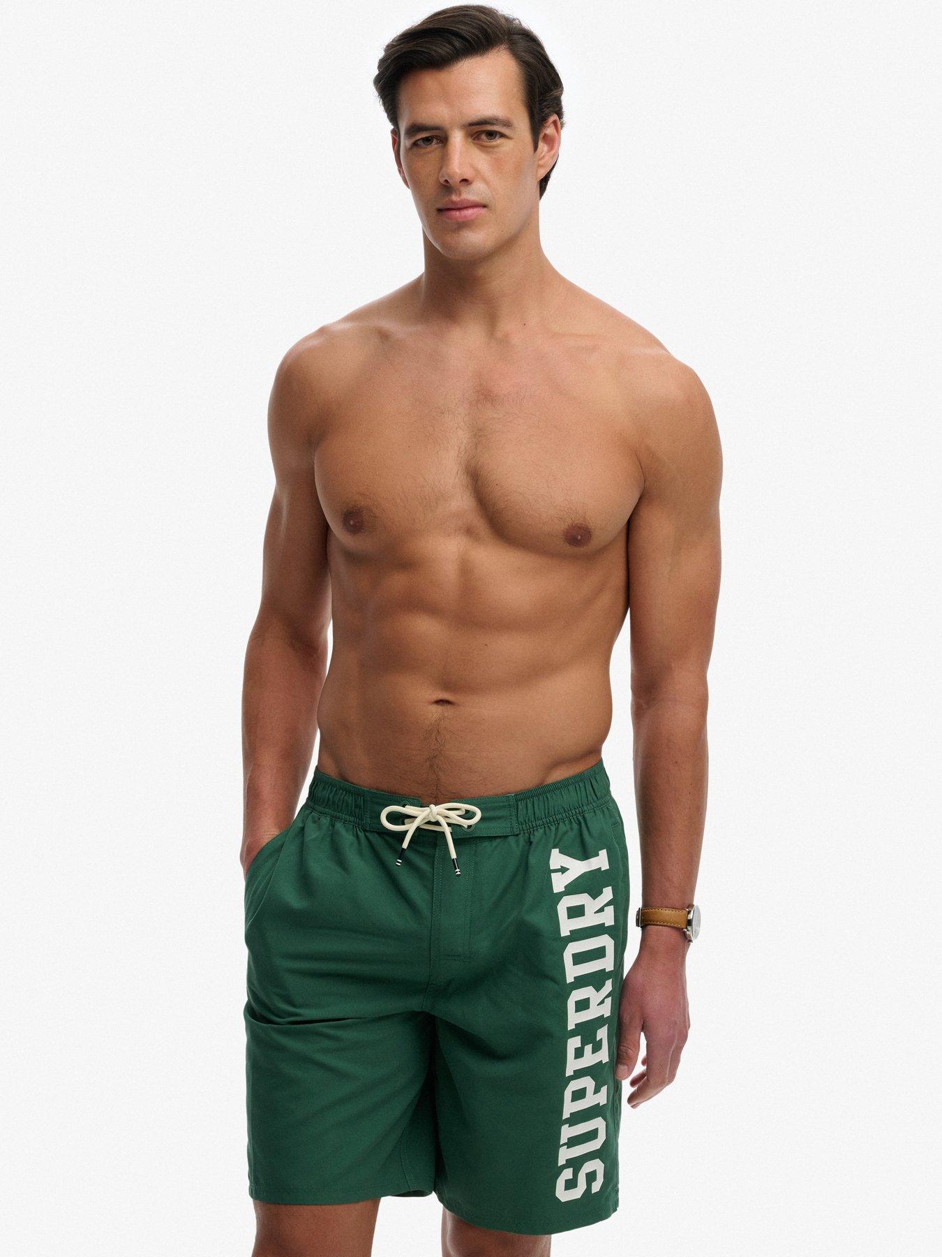 Image 1 of 7 of Superdry Superdry Logo 19-Inch Boardshorts - Green