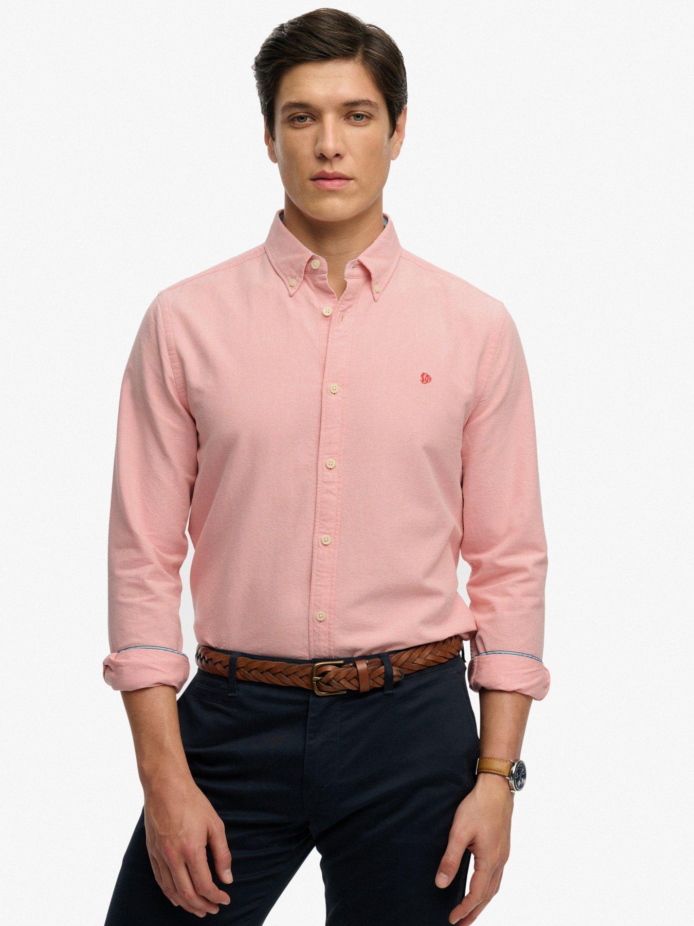 Superdry Superdry Preppy Oxford Long Sleeve Shirt - Pink