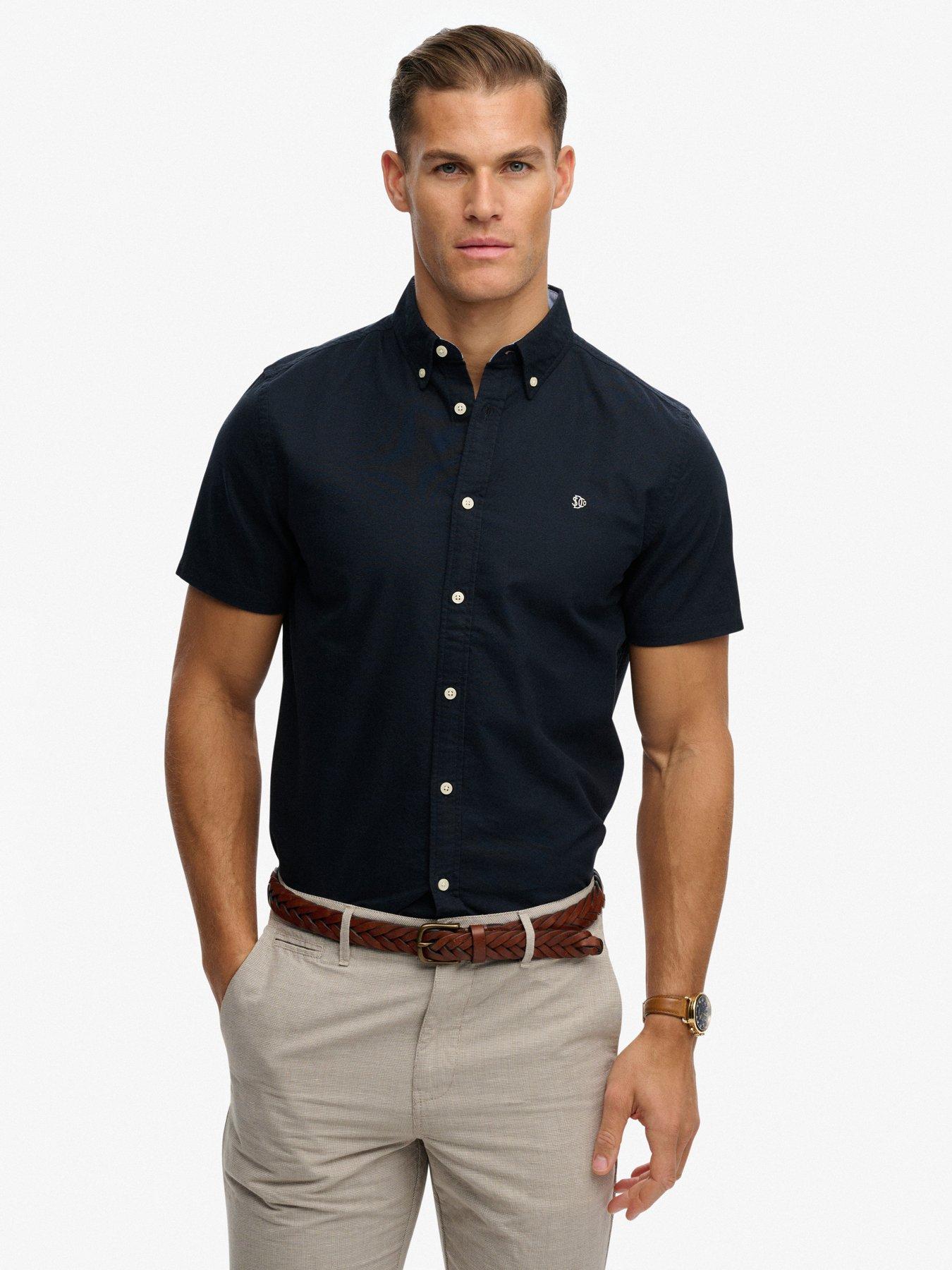 Superdry Superdry Preppy Oxford Short Sleeve Shirt - Navy