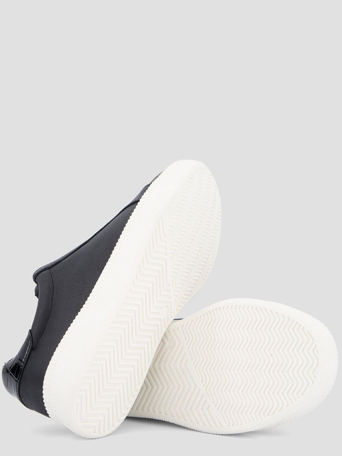 Image 4 of 7 of The Very Collection Extra Wide Fit Laceless Trainer - Black