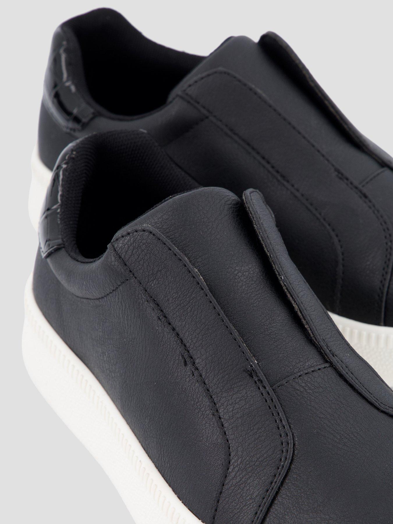Image 5 of 7 of The Very Collection Extra Wide Fit Laceless Trainer - Black