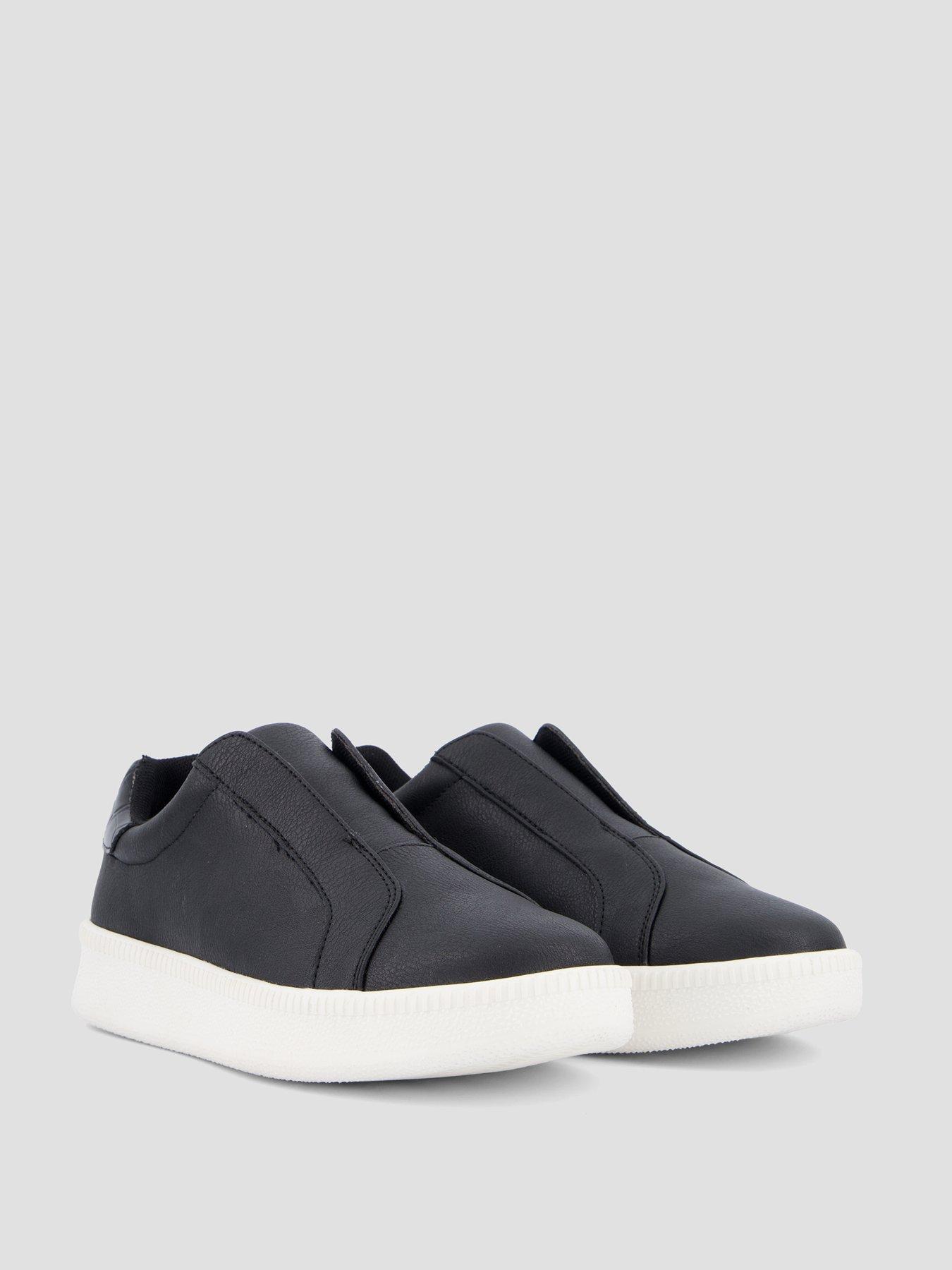 Image 6 of 7 of The Very Collection Extra Wide Fit Laceless Trainer - Black