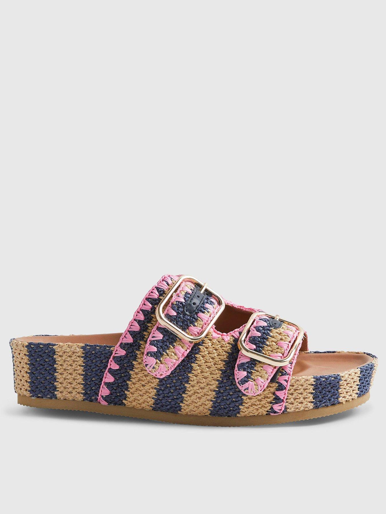 river-island-stripe-raffia-footbed-sandal-bluestillFront