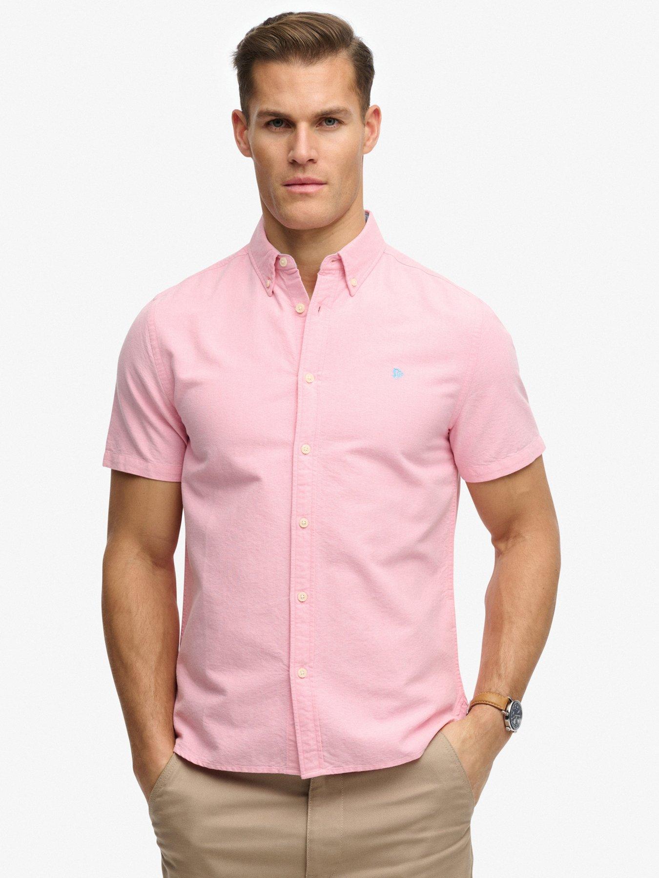 Superdry Superdry Preppy Oxford Short Sleeve Shirt - Pink