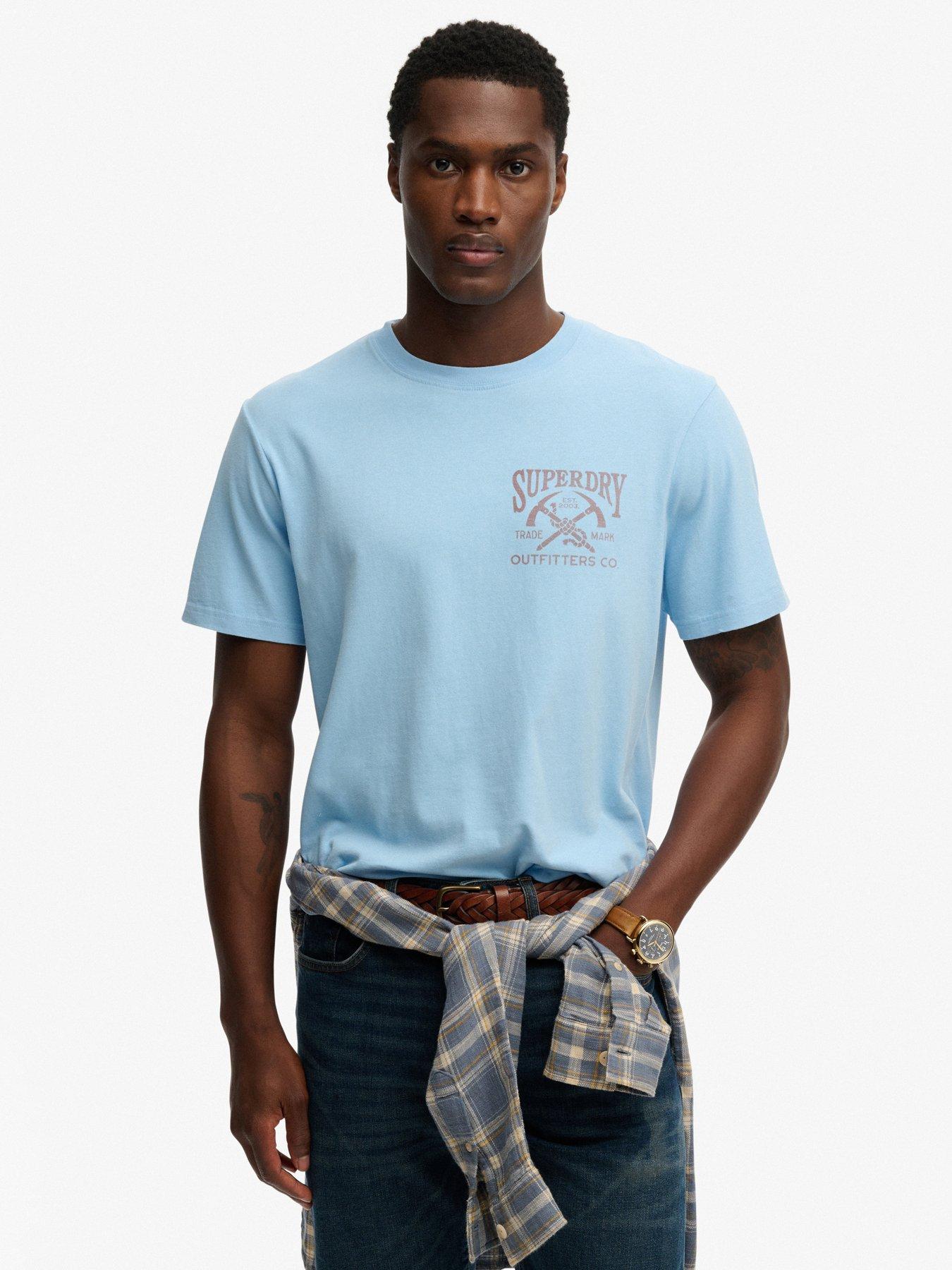 Superdry Superdry Outdoors Mountain Relaxed T-Shirt - Light Blue
