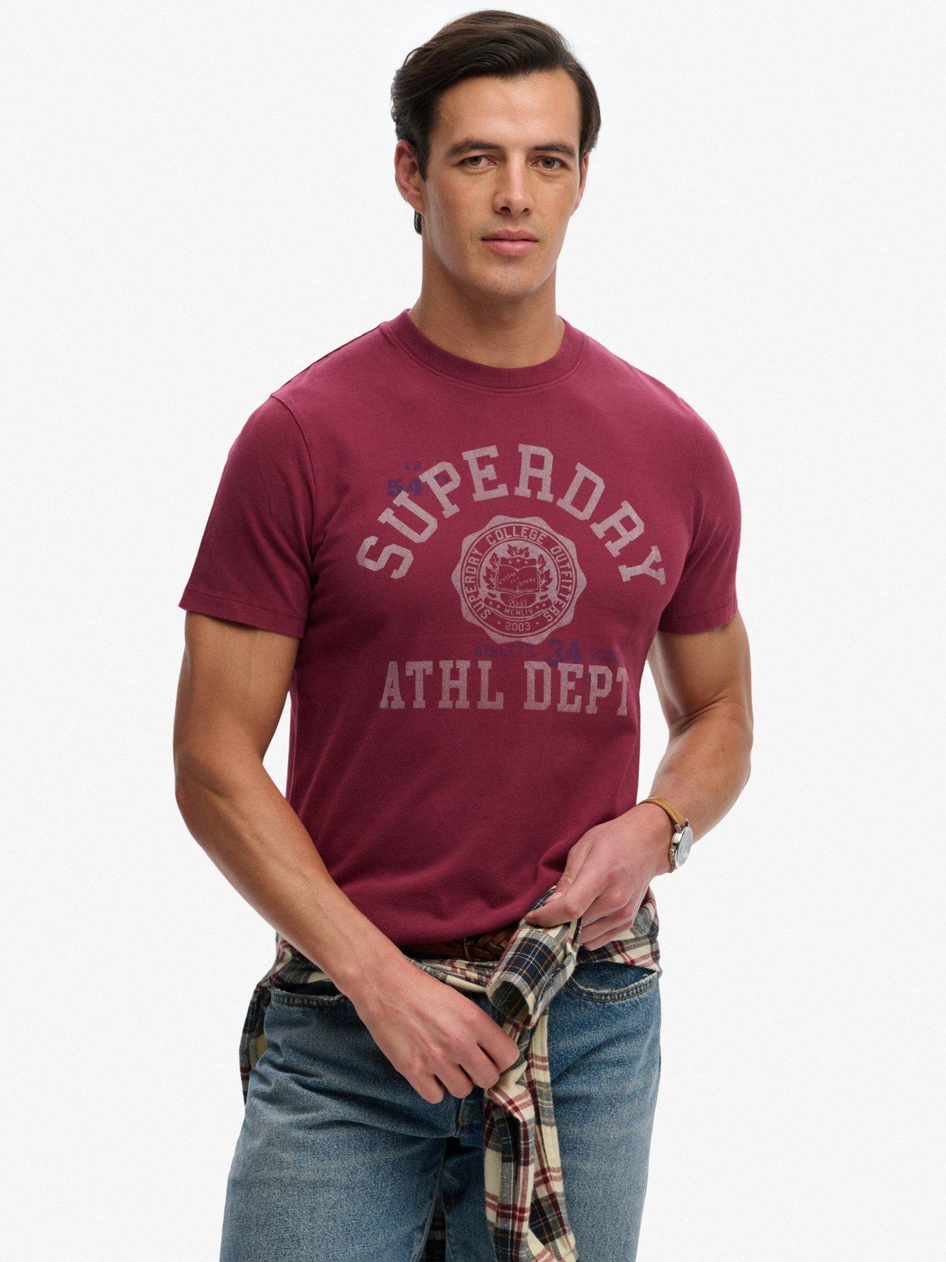 Superdry Superdry Vintage Prep Relaxed T-Shirt - Dark Red