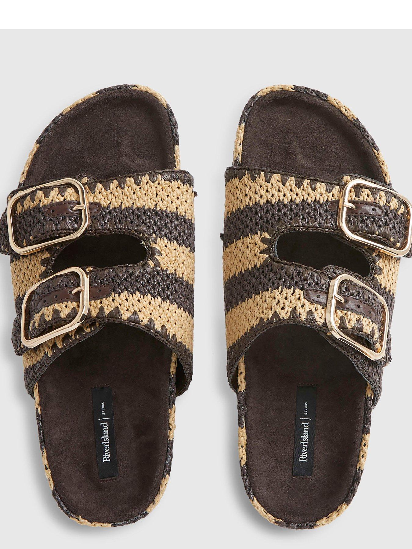 river-island-stripe-raffia-footbed-sandal-browndetail