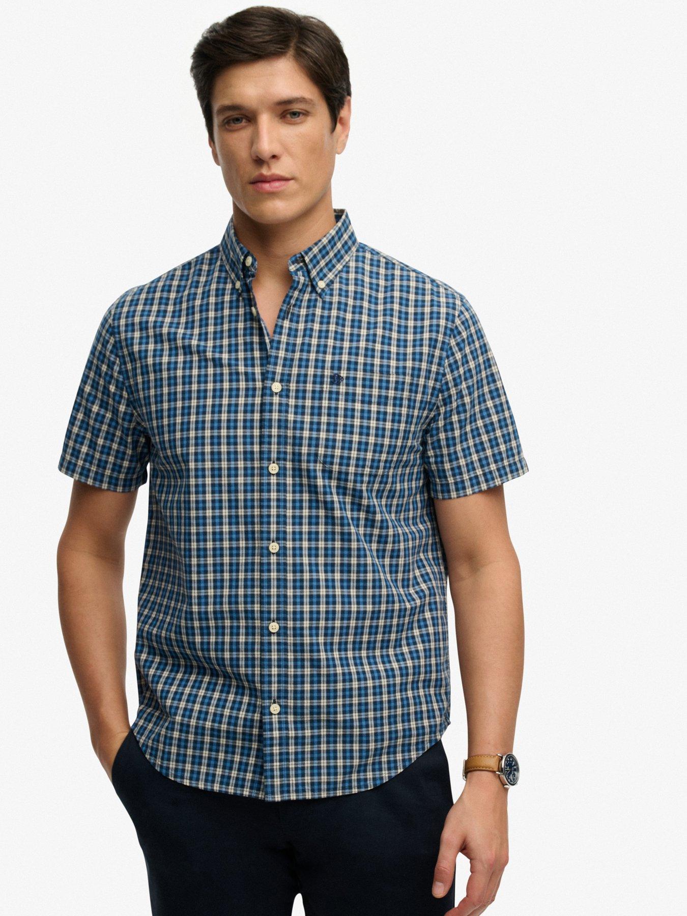 Superdry Superdry Preppy Poplin Short Sleeve Shirt - Navy