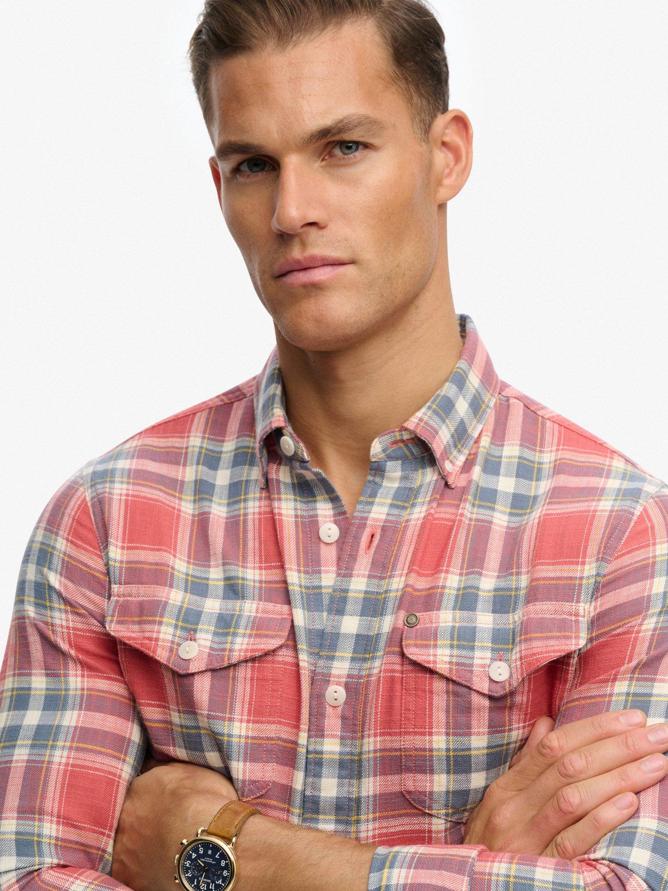 superdry-superdry-merchant-lite-check-shirt-orangedetail