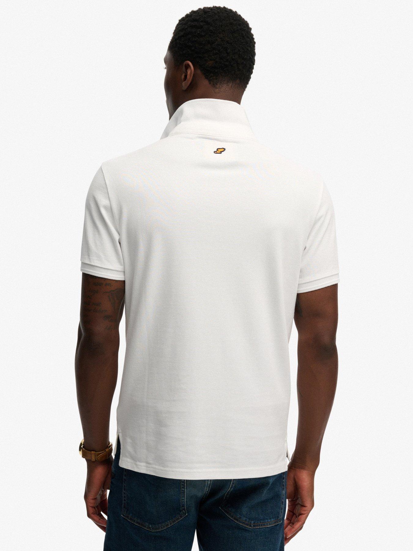 Image 2 of 6 of Superdry Superdry Classic Pique Polo Shirt - White