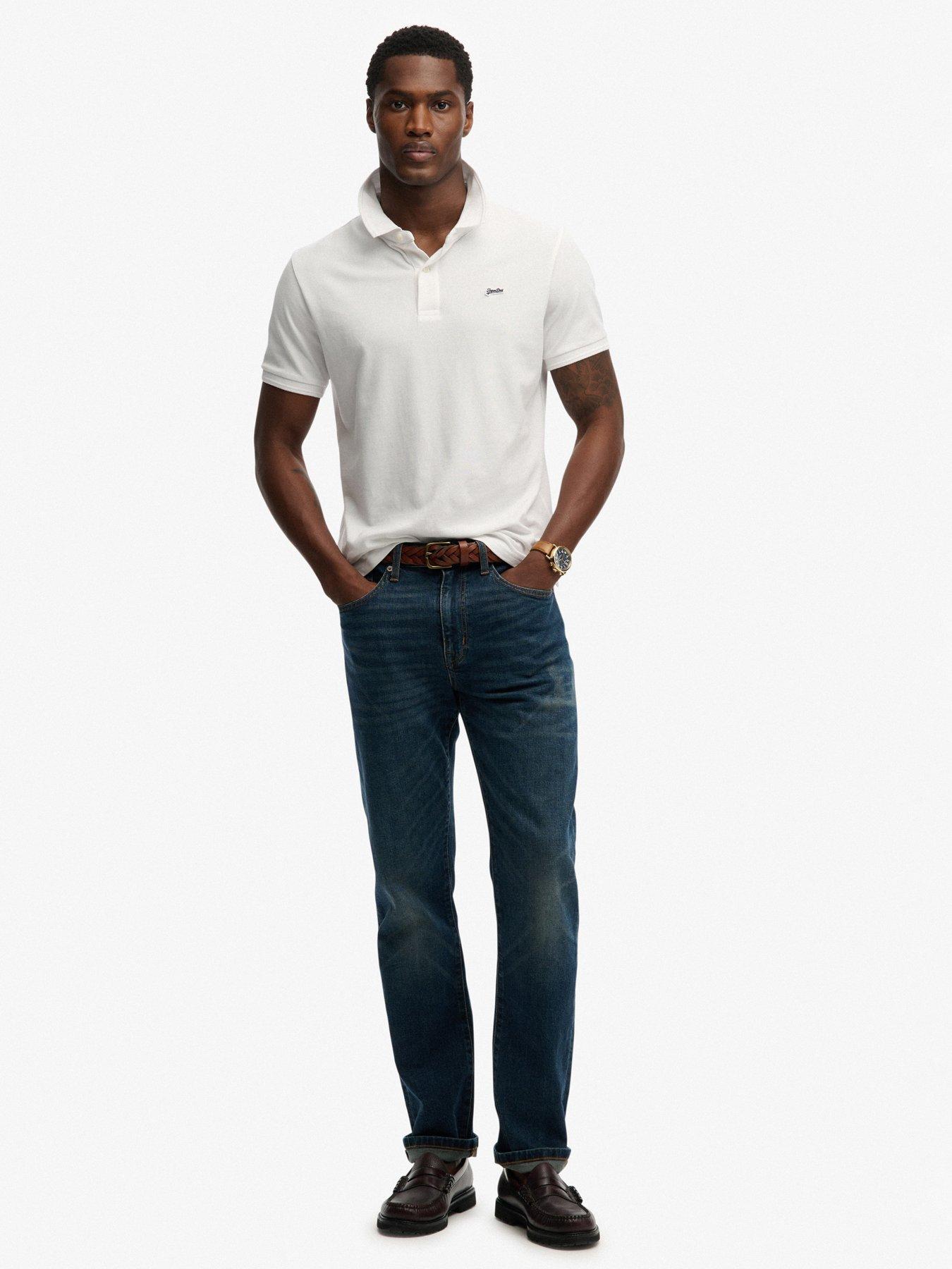 Image 3 of 6 of Superdry Superdry Classic Pique Polo Shirt - White