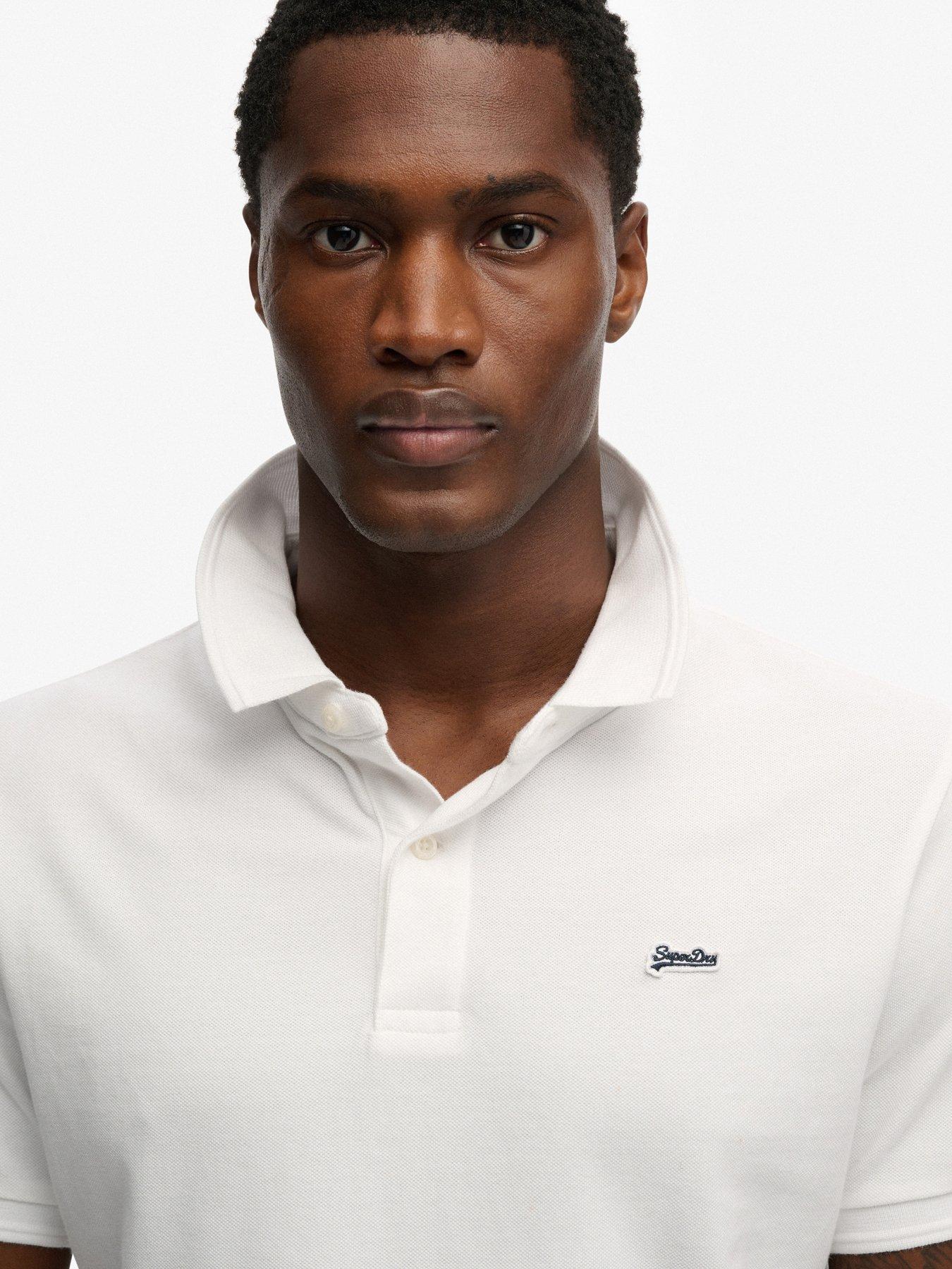 Image 4 of 6 of Superdry Superdry Classic Pique Polo Shirt - White