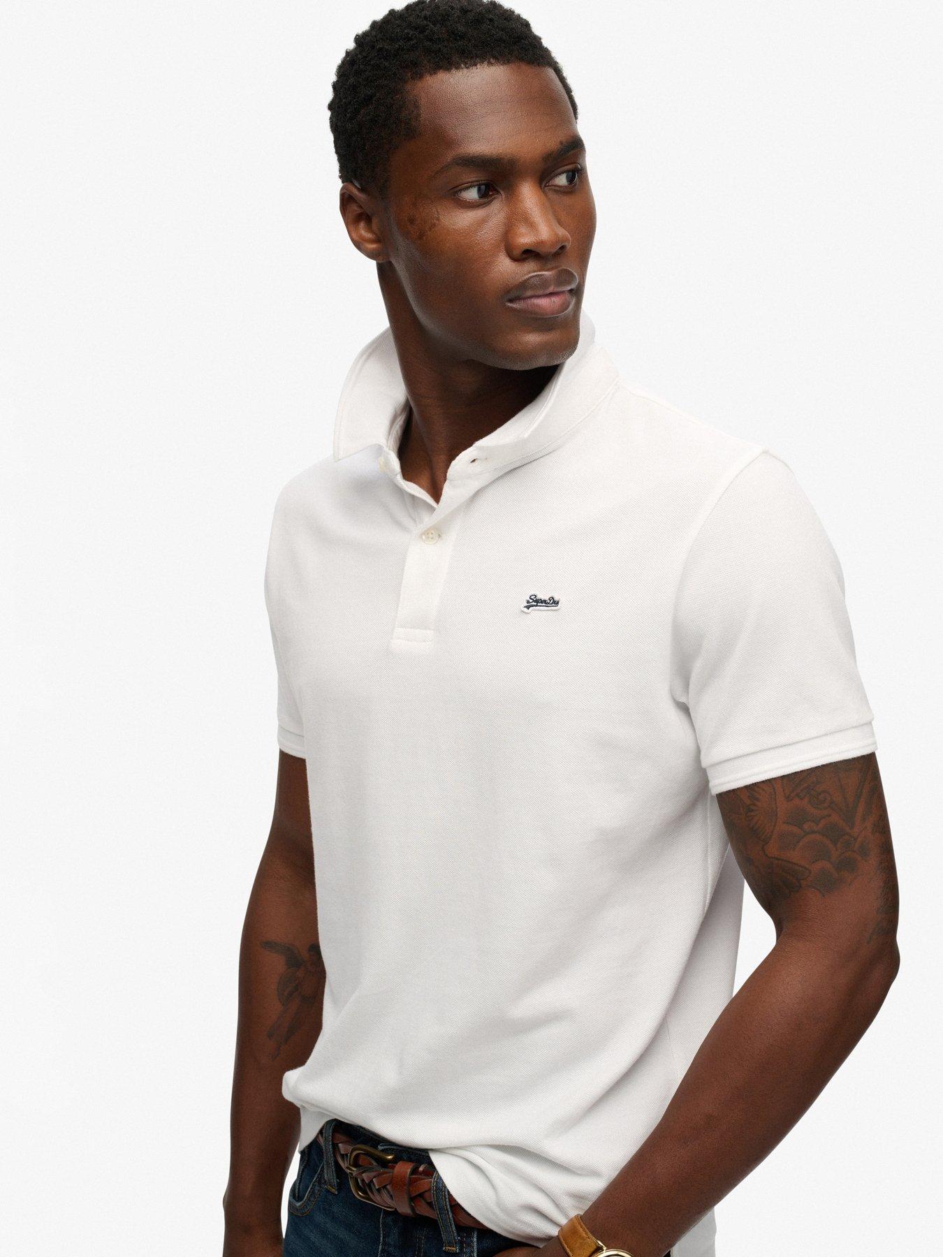 Image 5 of 6 of Superdry Superdry Classic Pique Polo Shirt - White