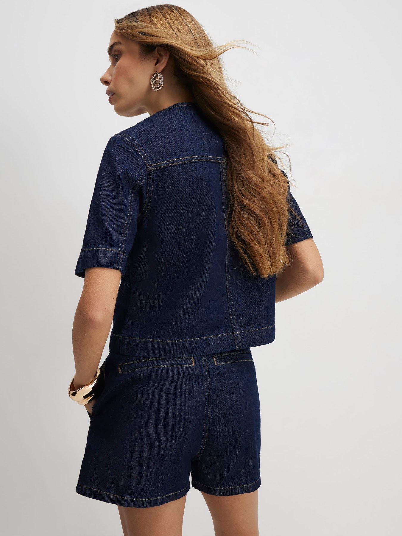Image 2 of 5 of River Island Denim Co-ord Skort Cornetto - Blue