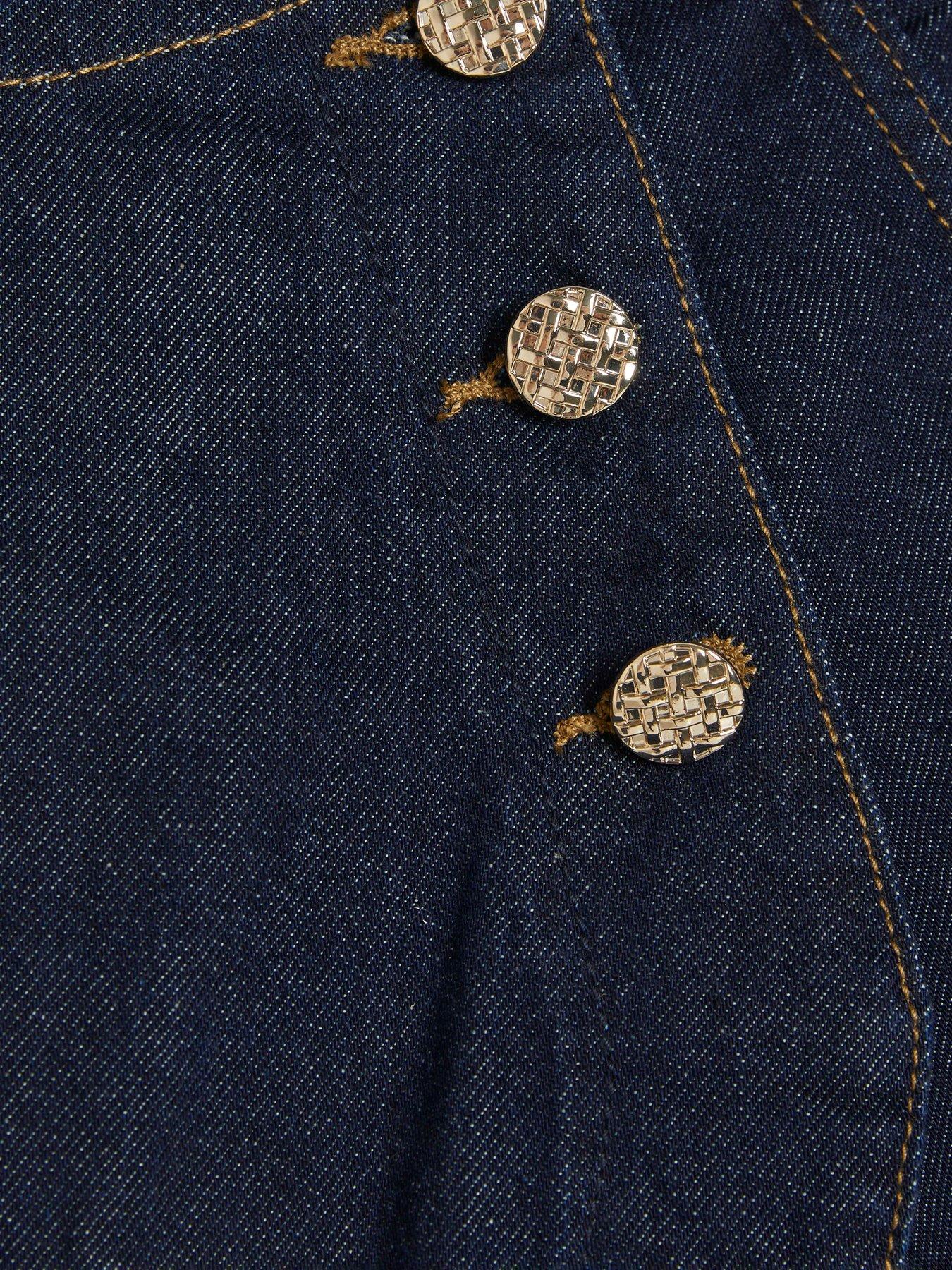 Image 5 of 5 of River Island Denim Co-ord Skort Cornetto - Blue