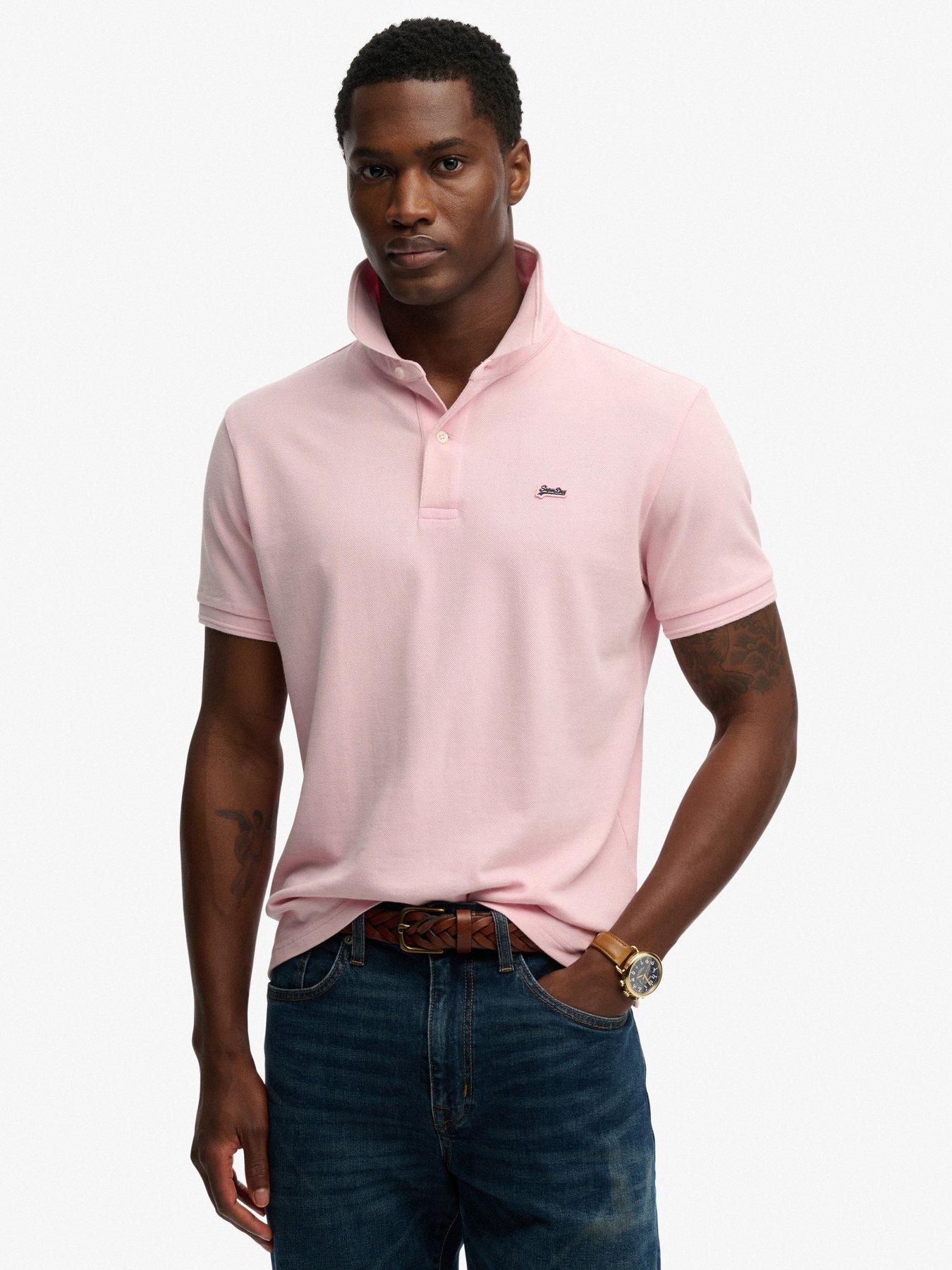 Superdry Superdry Classic Pique Polo Shirt - Pink