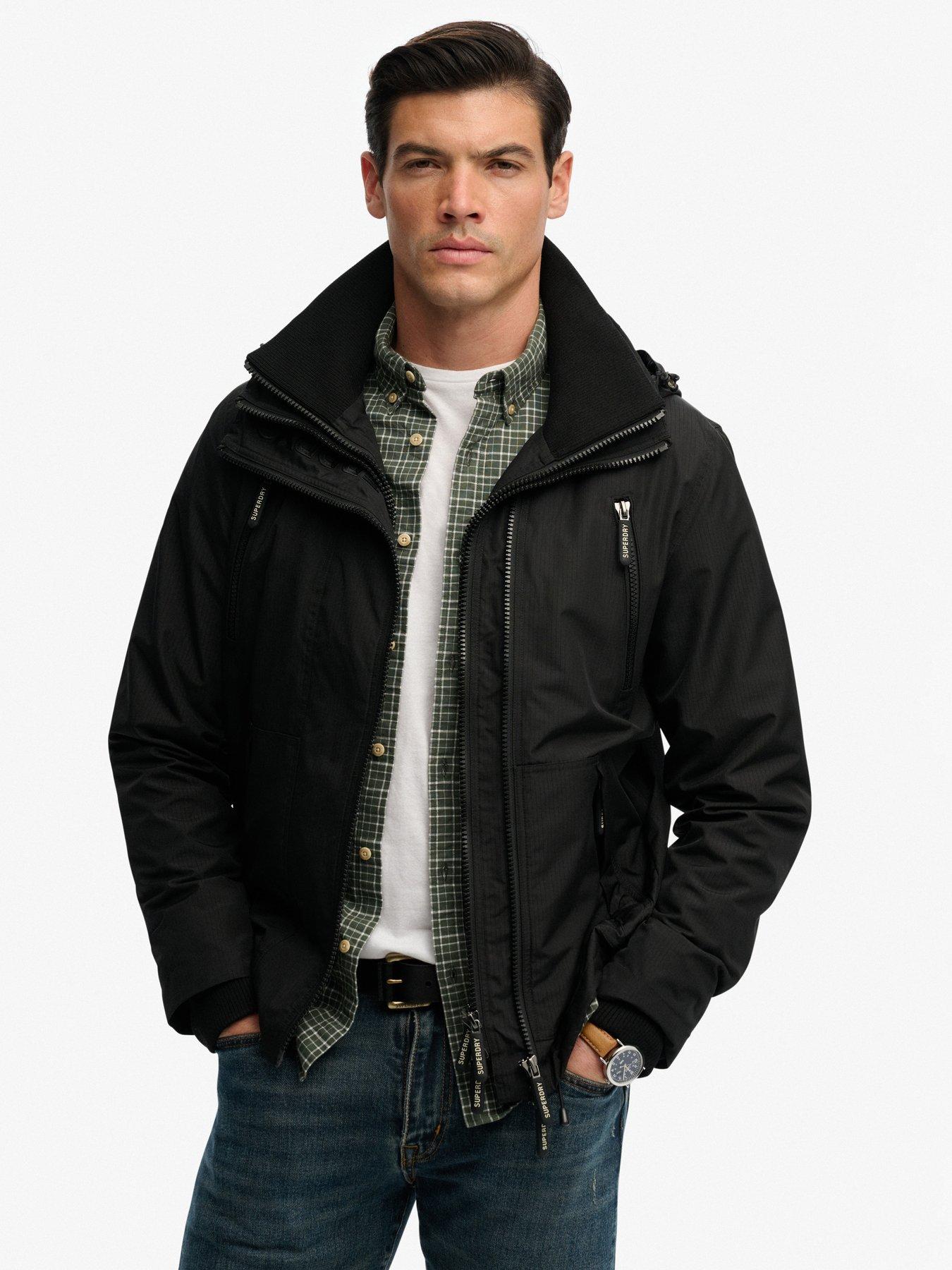 Superdry Superdry Hooded Mountain Windbreaker Jacket - Black