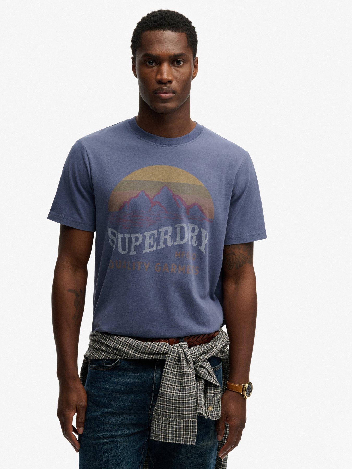 Image 1 of 5 of Superdry Superdry Outdoors Mountain Relaxed T-Shirt - Navy
