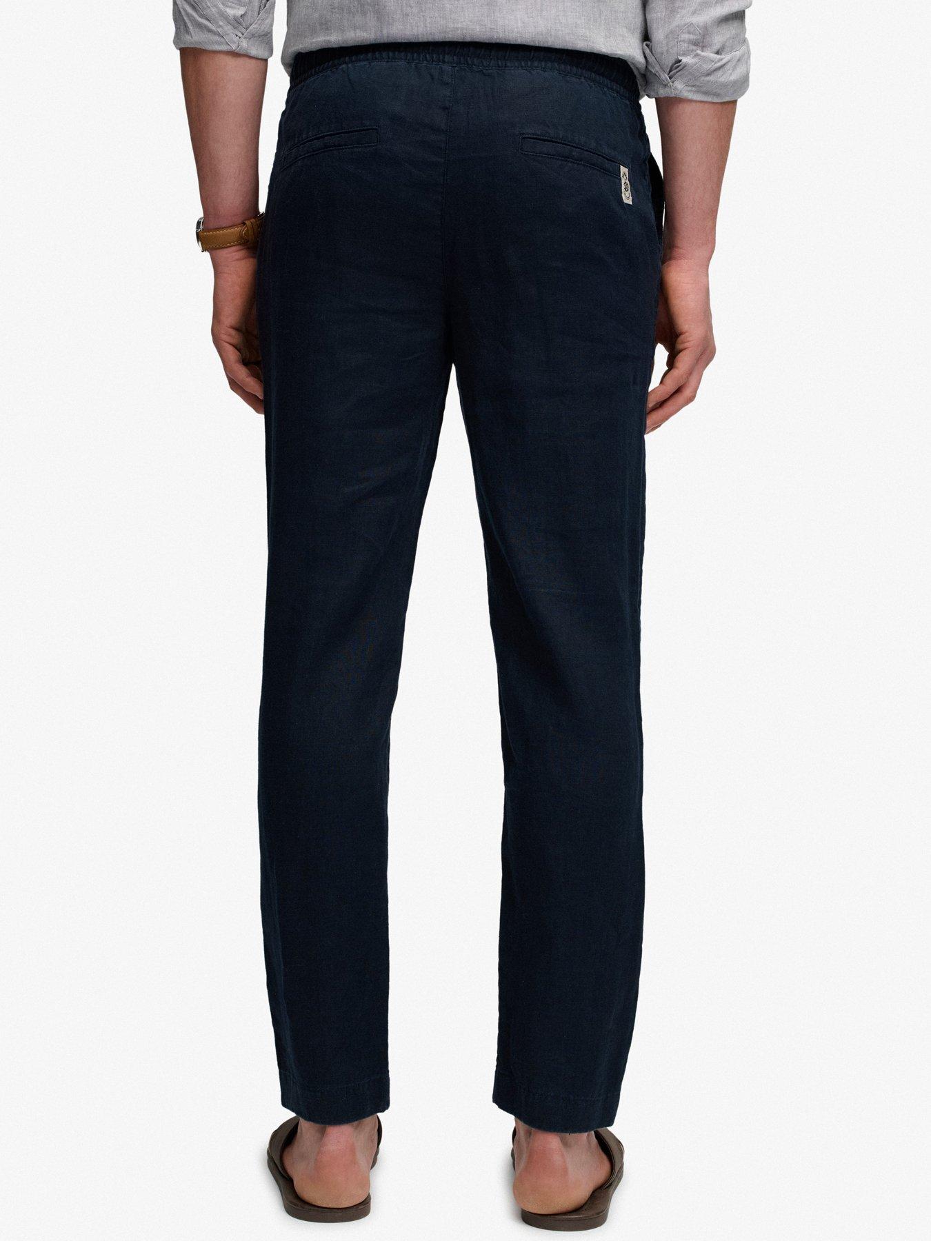 Image 2 of 6 of Superdry Superdry Essential Woven Trousers - Navy