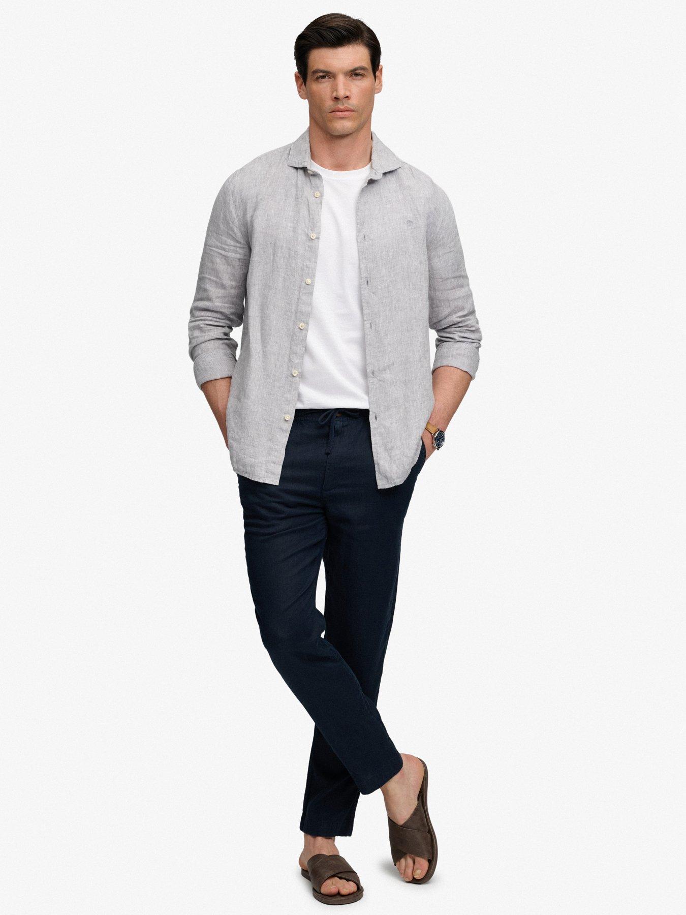 Image 3 of 6 of Superdry Superdry Essential Woven Trousers - Navy