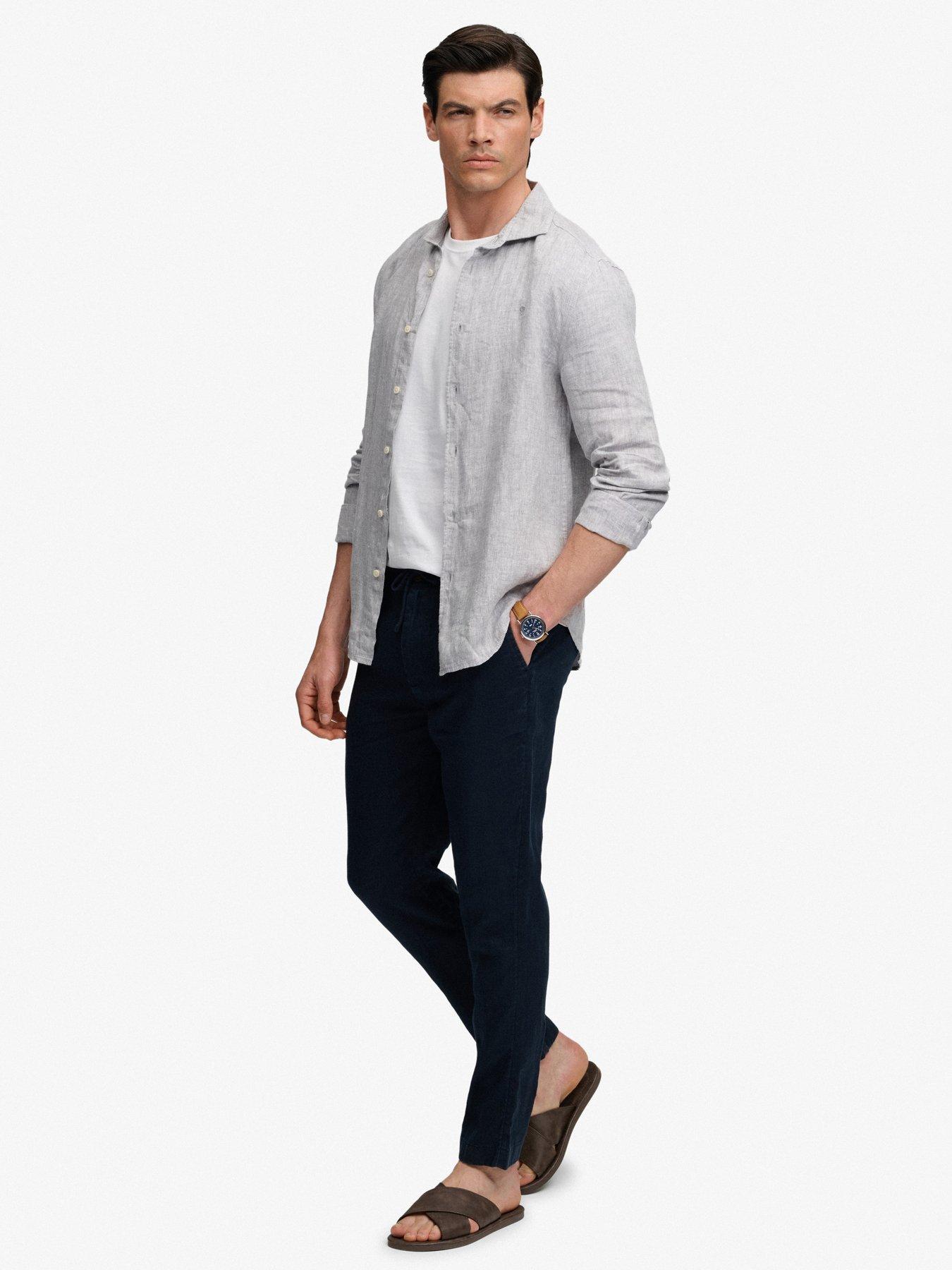 Image 5 of 6 of Superdry Superdry Essential Woven Trousers - Navy