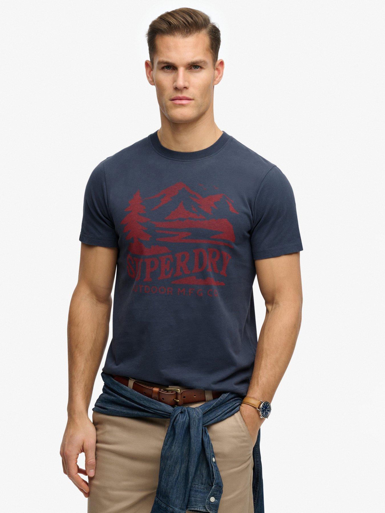Superdry Superdry Retro Outdoor Relaxed T-Shirt - Navy