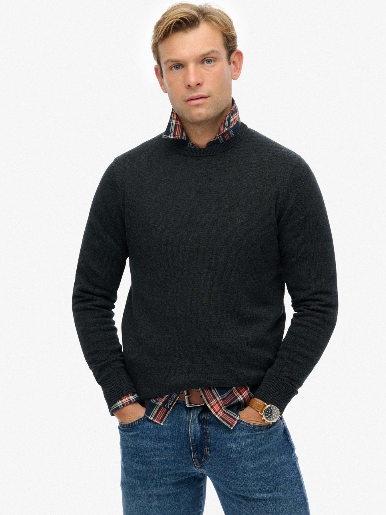 superdry-superdry-essentials-cotton-knitted-jumper-dark-greyfront