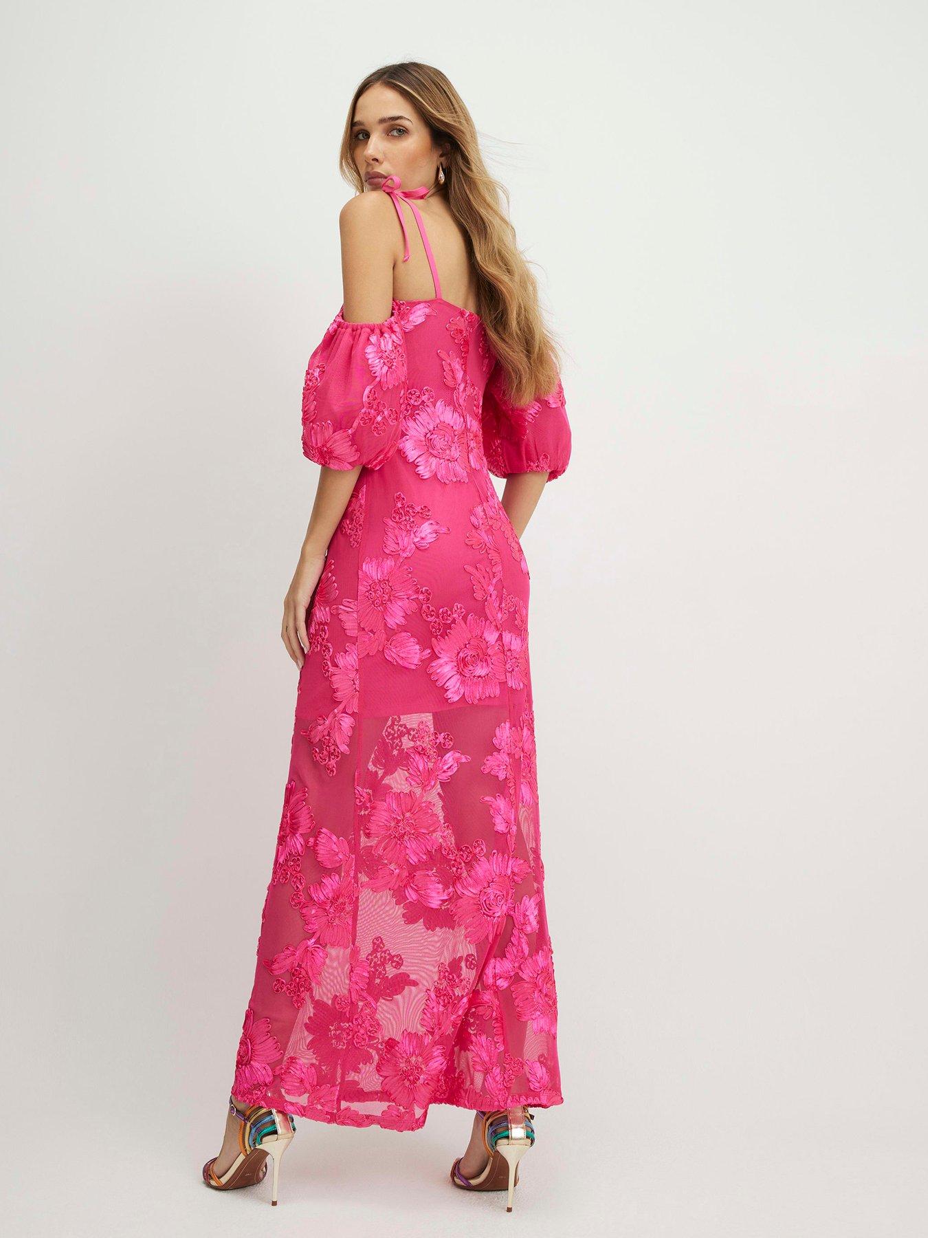 river-island-short-sleeve-cornelli-maxi-dress-pinkstillFront
