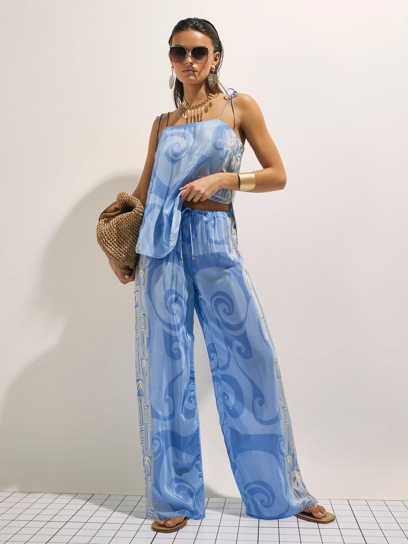 river-island-la-mer-palm-trouser-blue