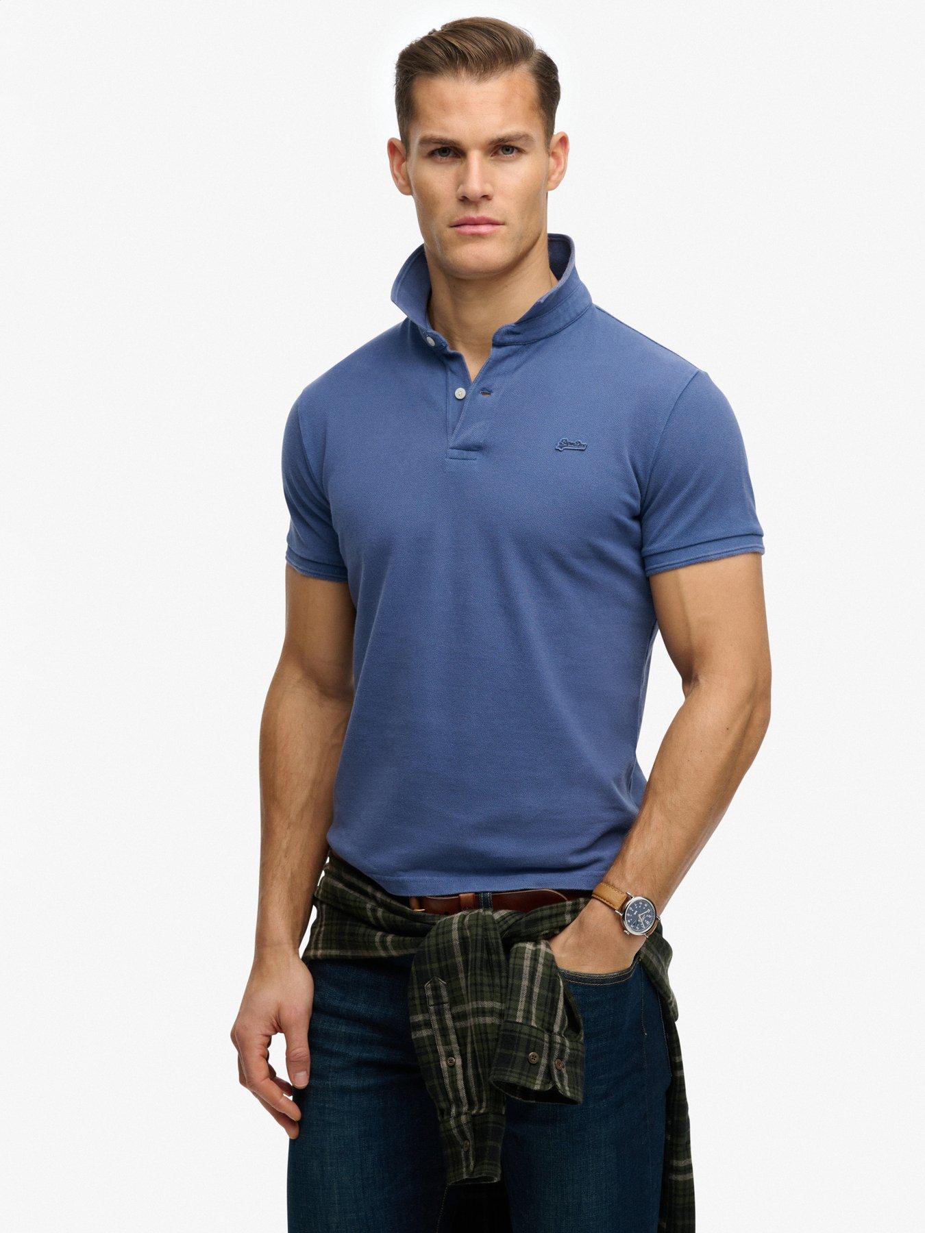 Superdry Superdry Classic Pique Polo Shirt - Dark Blue