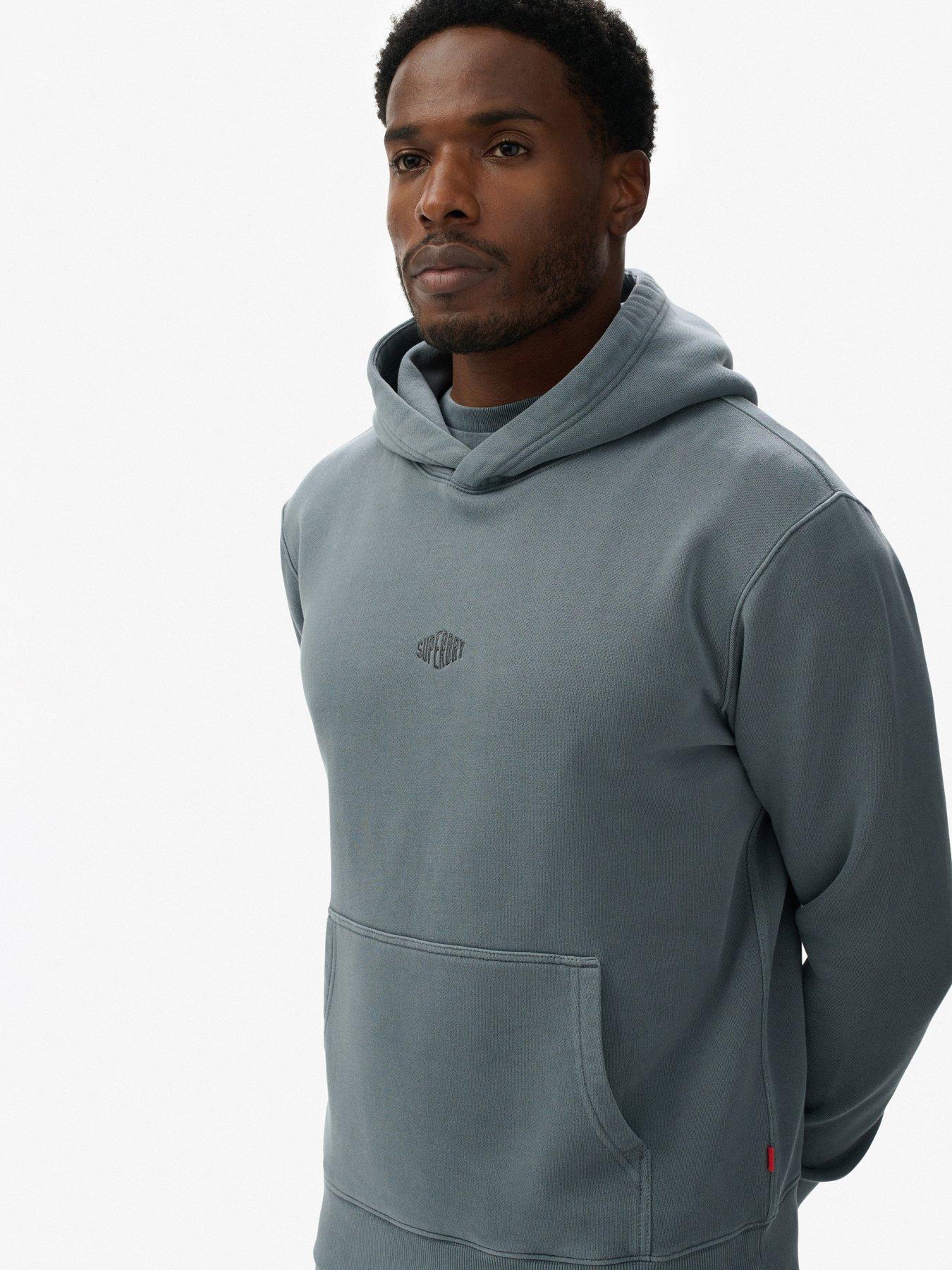 Image 5 of 5 of Superdry Superdry Micro Logo Hoodie - Dark Blue