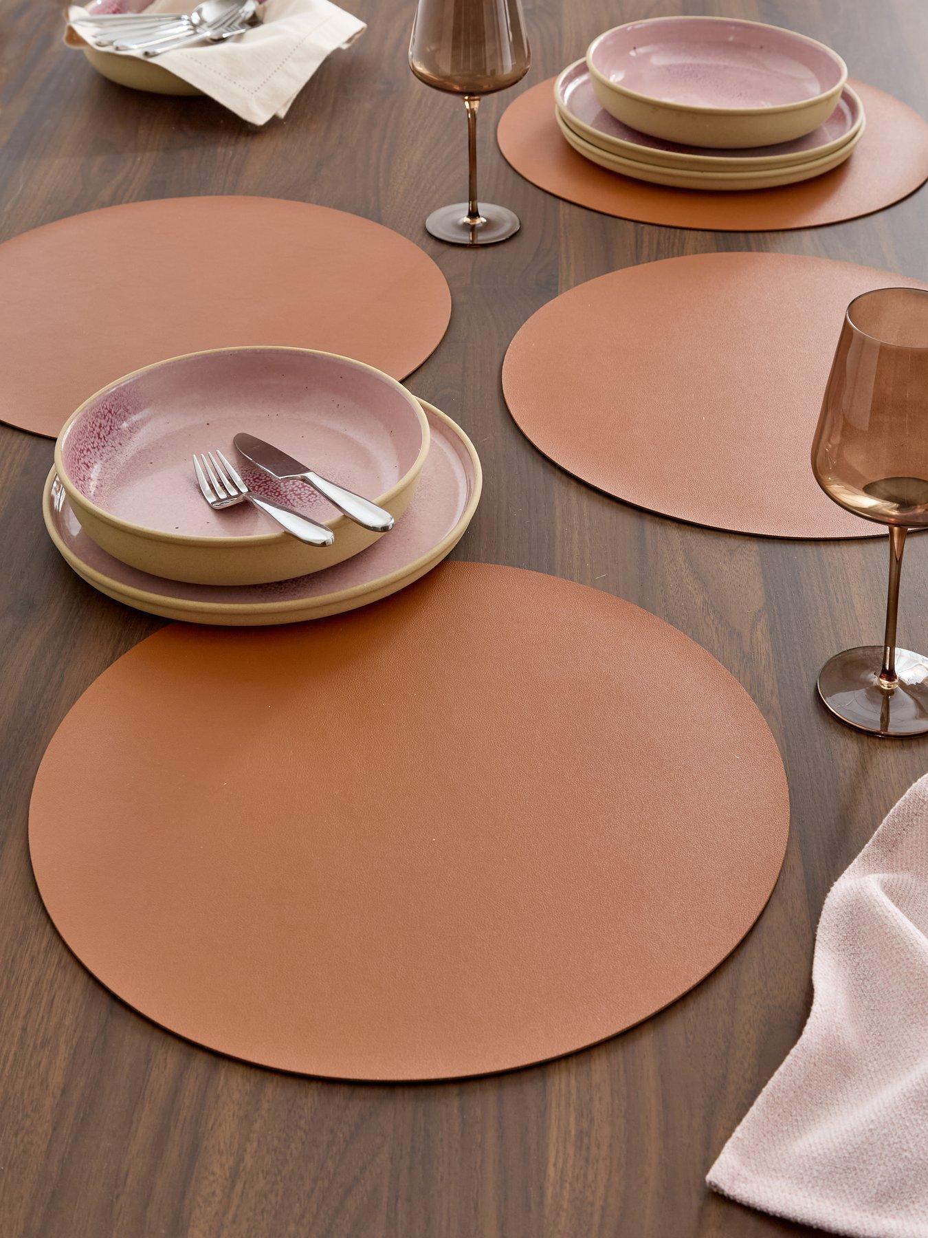 The Very Collection Set Of 4 Pu Round Placemats