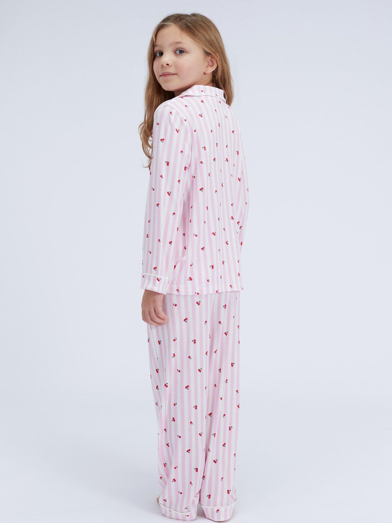 boux-avenue-girls-cherry-stripe-modal-pyjamas-pink-mixstillFront