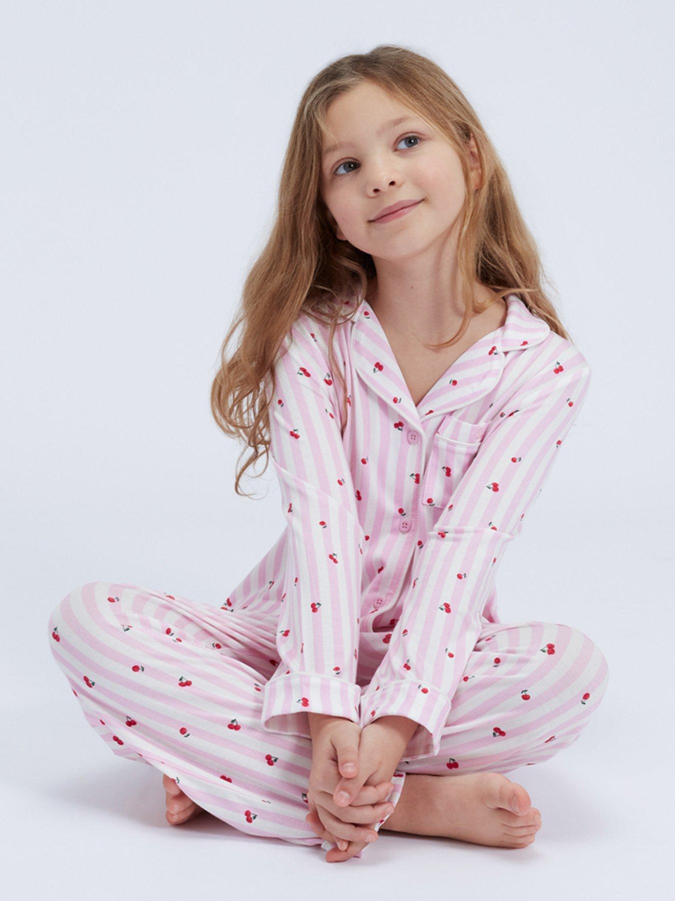 boux-avenue-girls-cherry-stripe-modal-pyjamas-pink-mixdetail