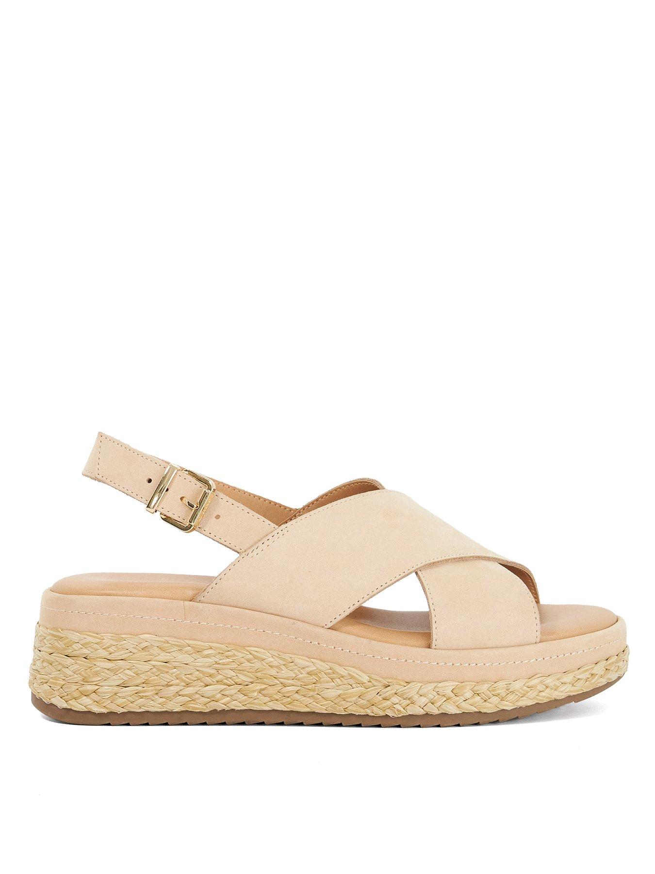 dune-london-kiya-crossover-strap-sandal-pinkfront