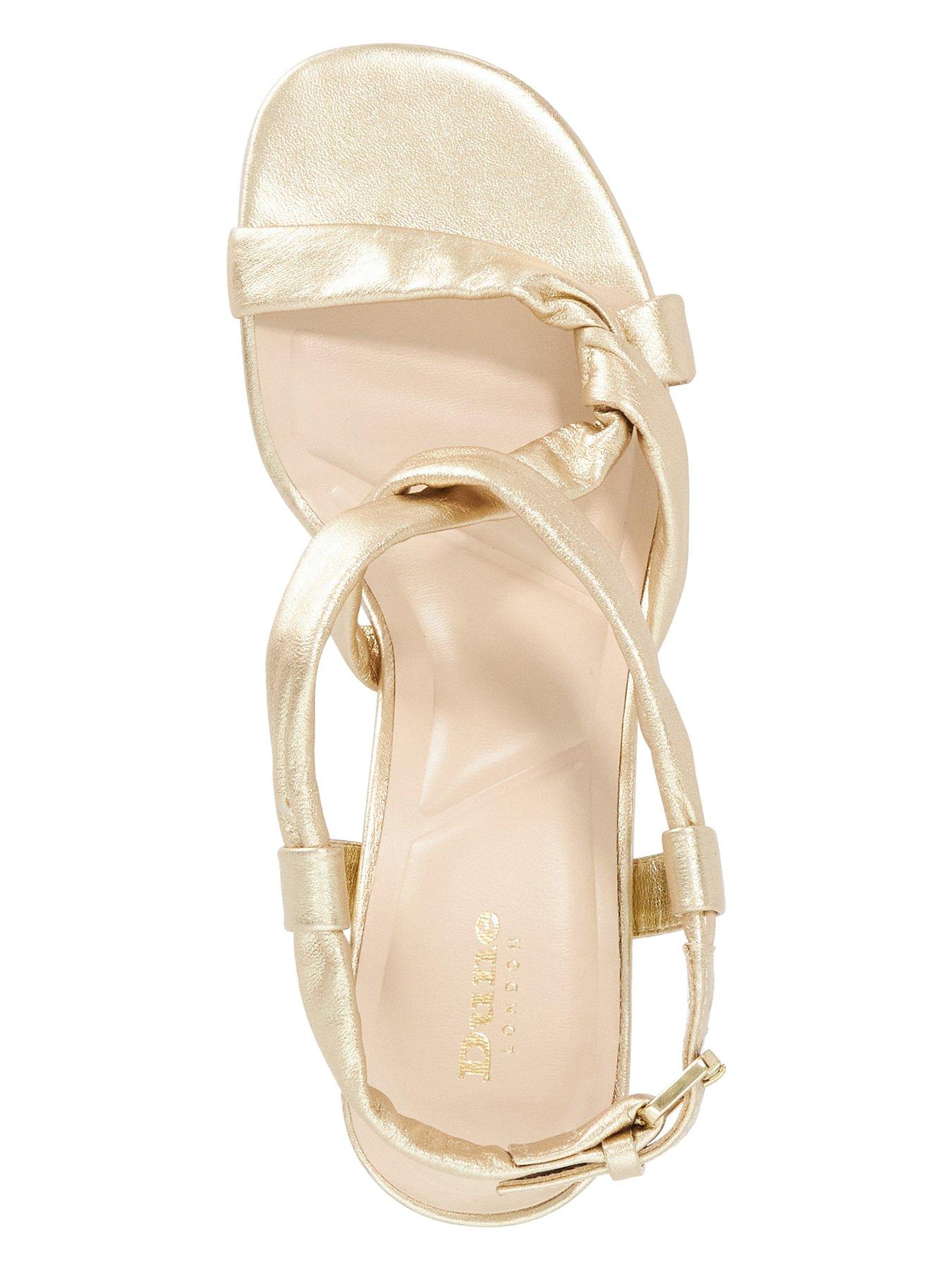 Image 4 of 5 of Dune London Motivating Strap Heel - Gold