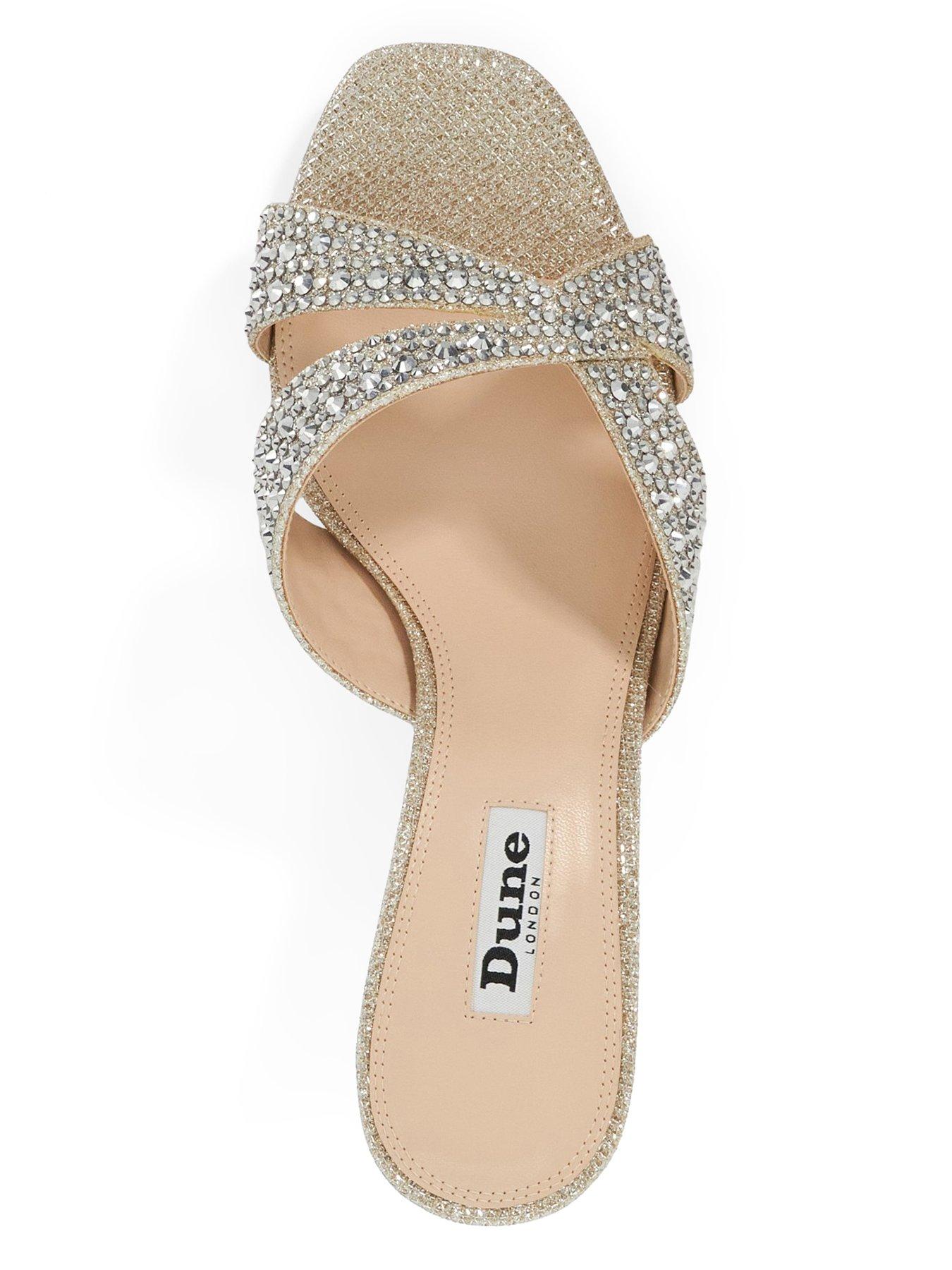 Image 4 of 6 of Dune London Monette Embellished Mule Heel - Gold